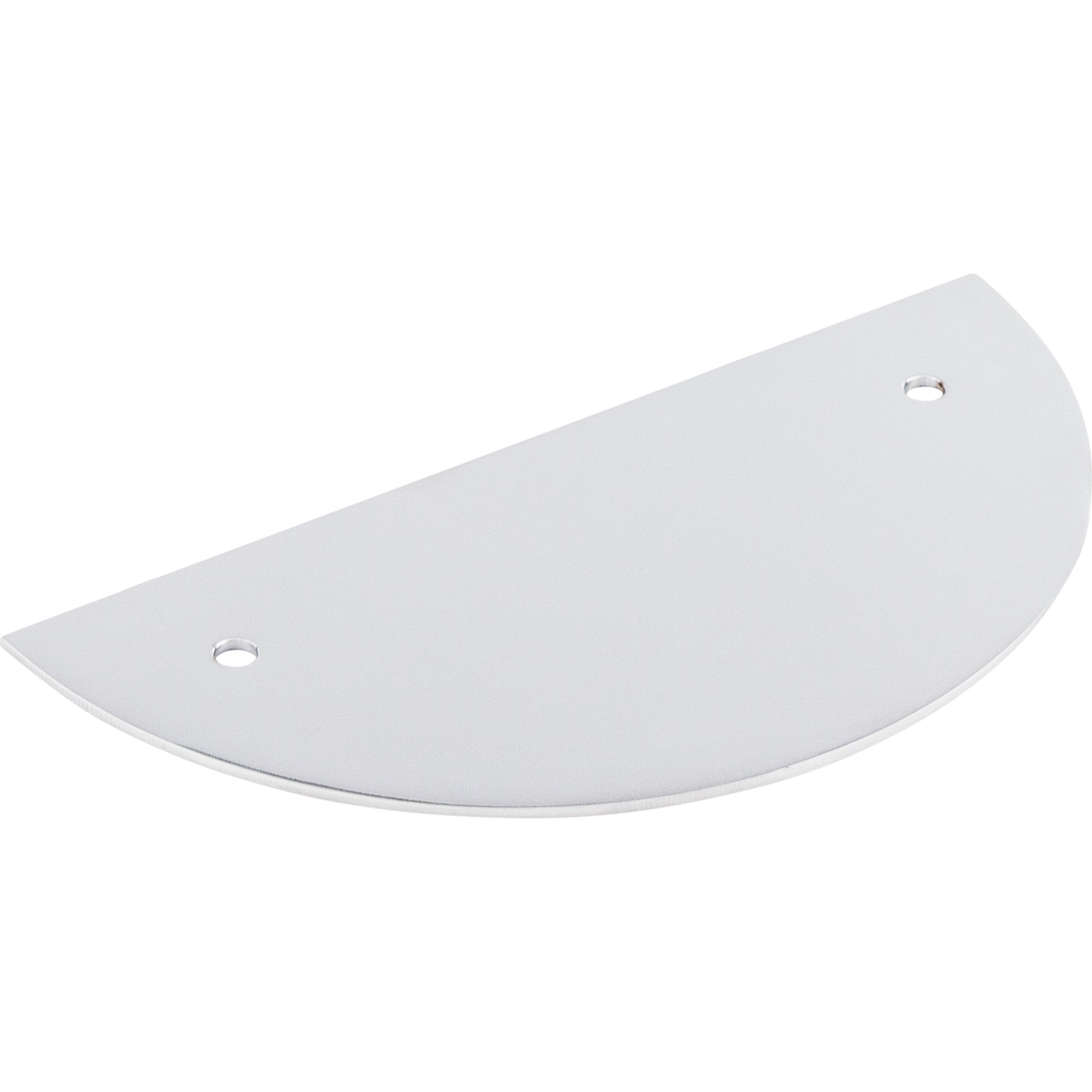Half Circle 3 1/2" Center to Center Pull Backplate - Polished Chrome