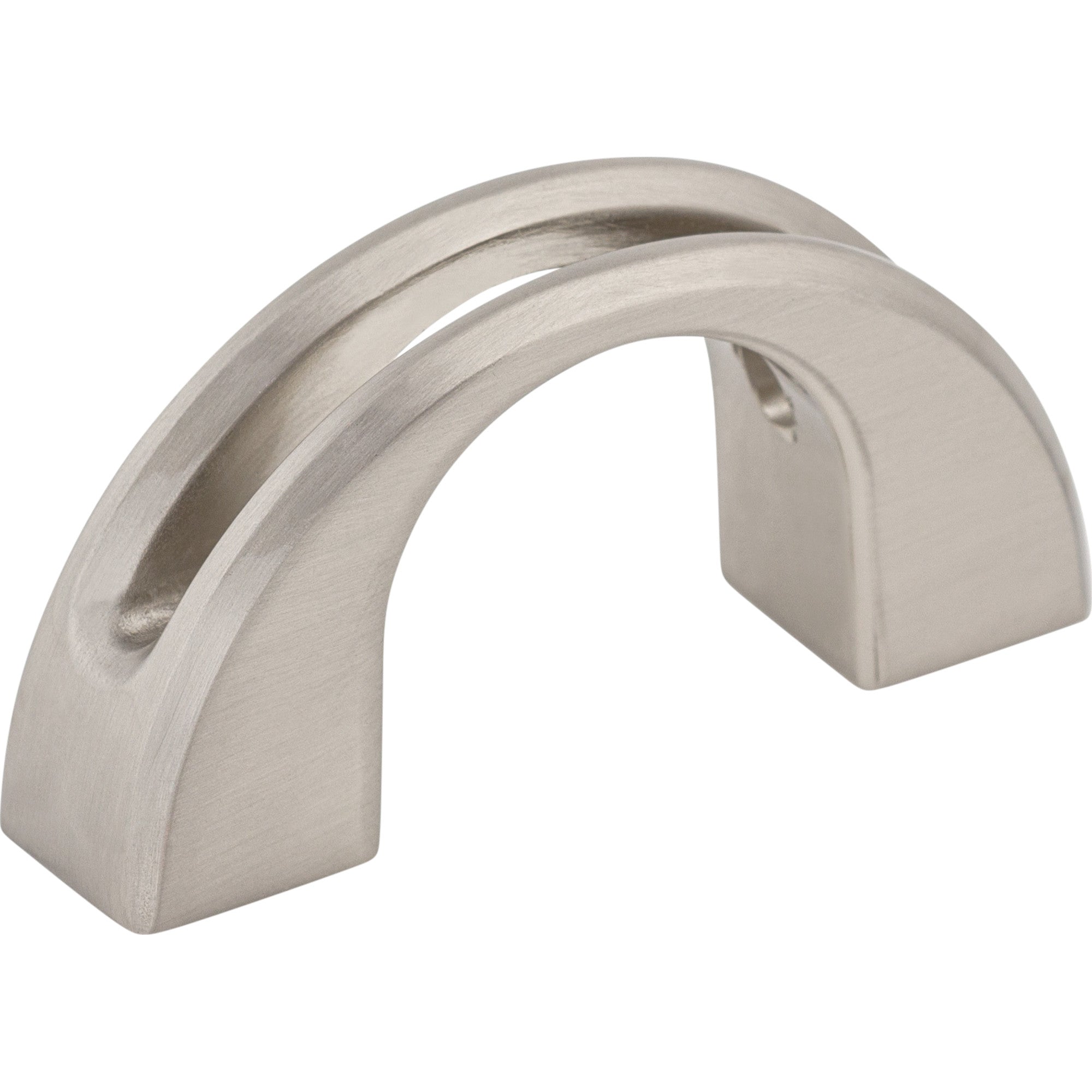 Tango U 1 1/4" Center to Center Finger Pull - Brushed Satin Nickel