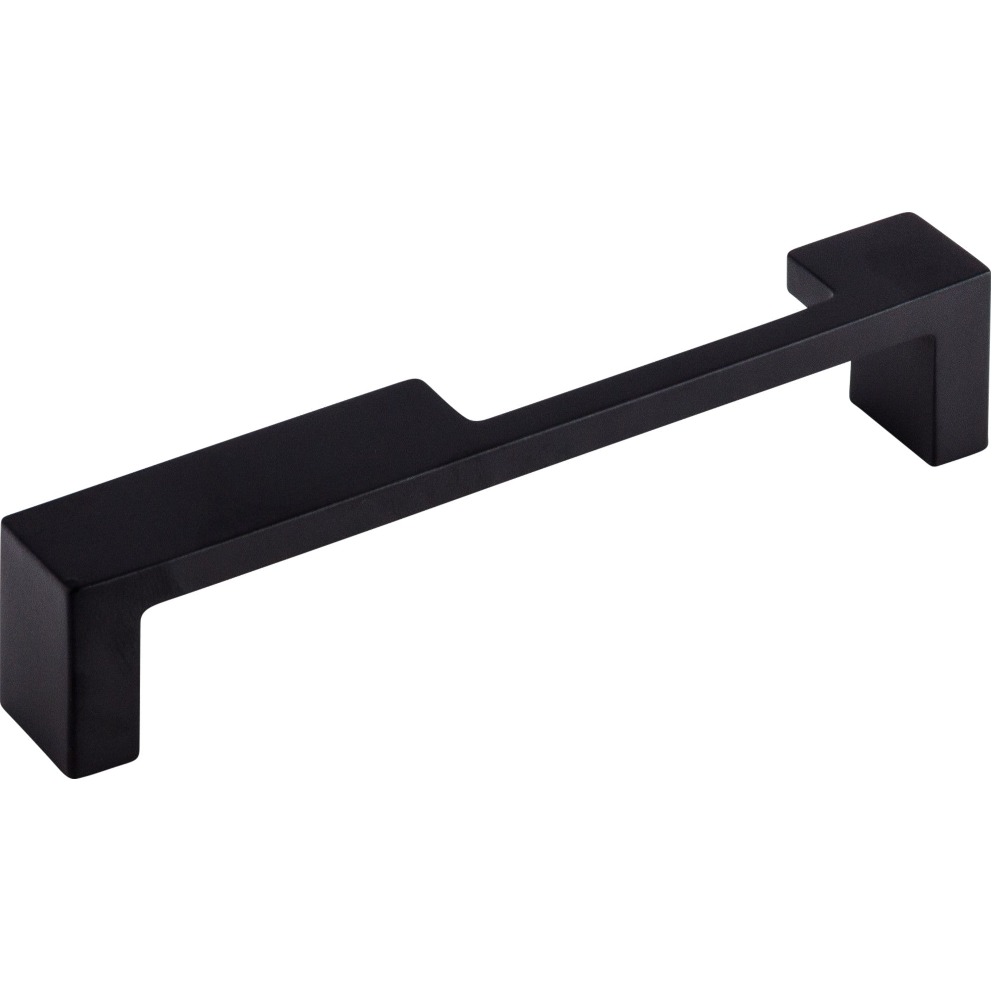 Modern Metro Notch Pull A 5" Center to Center Bar Pull - Flat Black