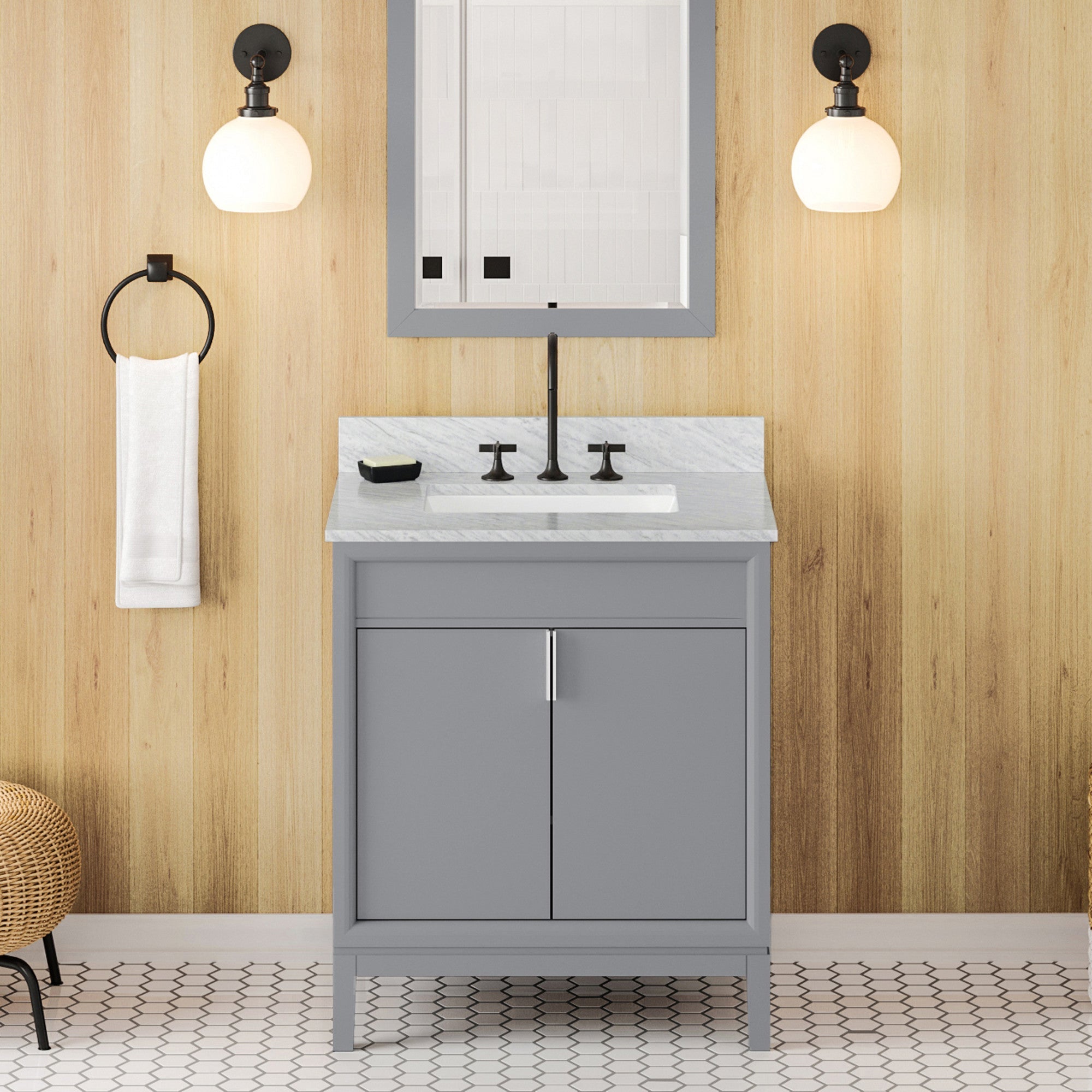 30" Theodora Vanity – Grey