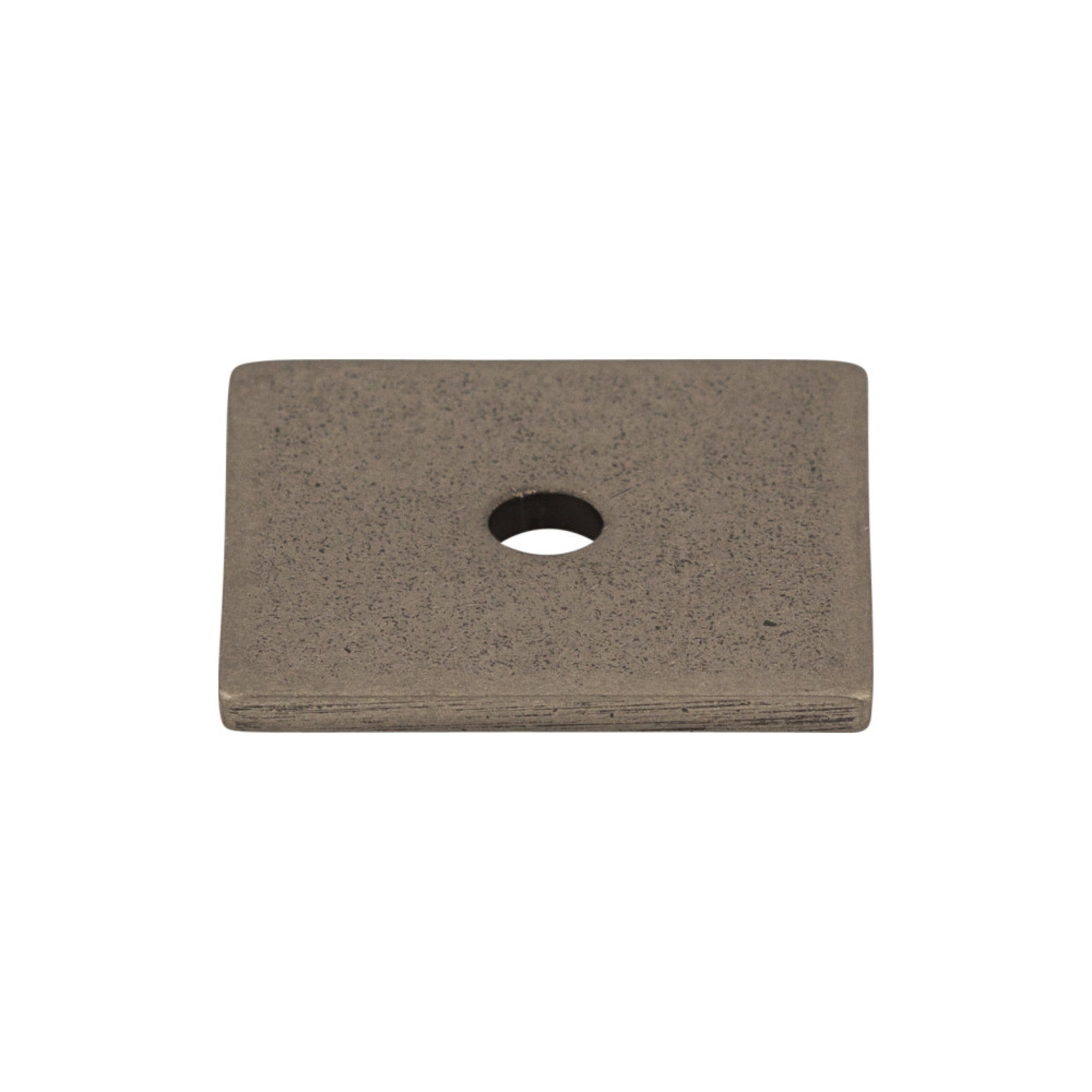 Square Knob Backplate - Pewter Antique