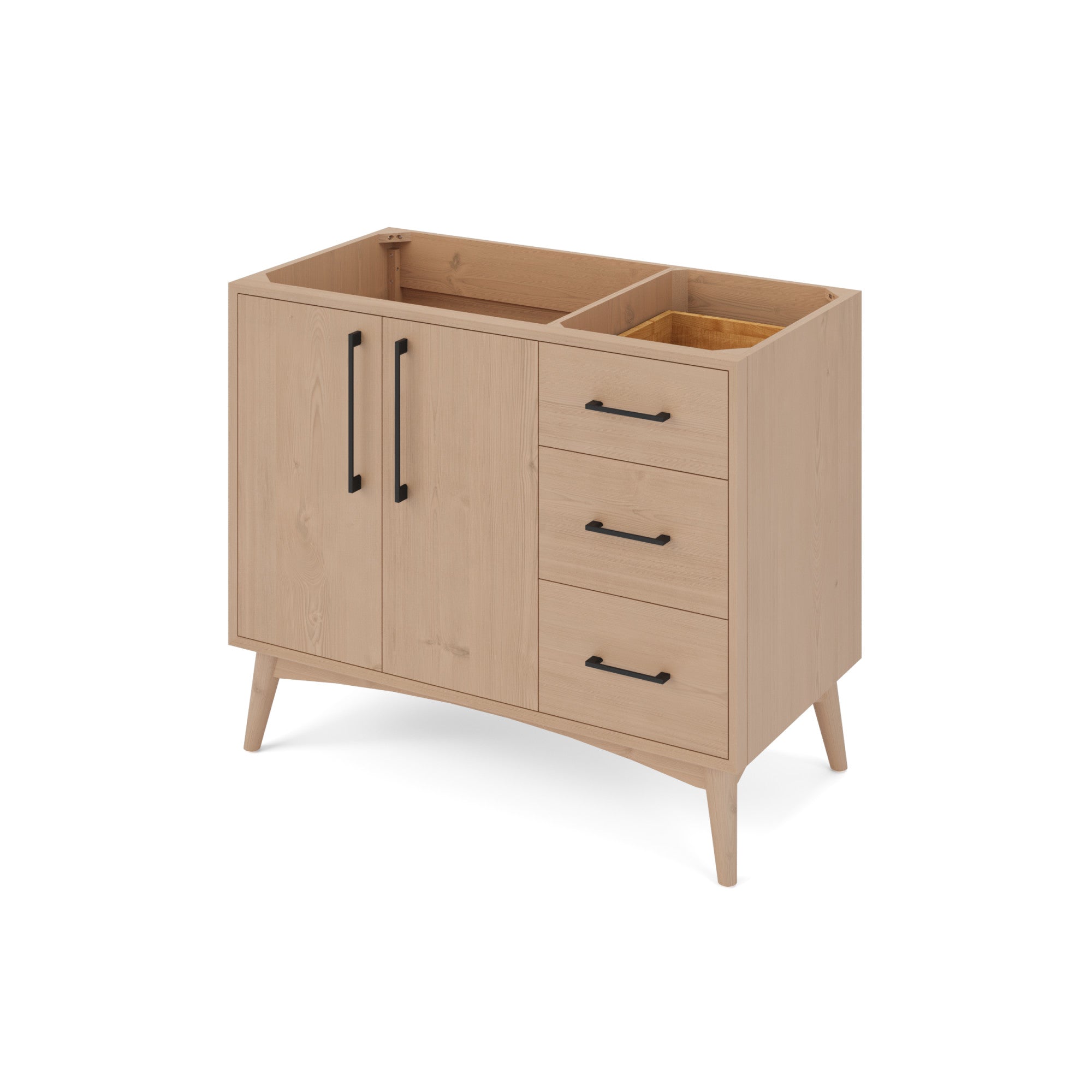 42" Dashwood Vanity – Left Offset – Natural Oak