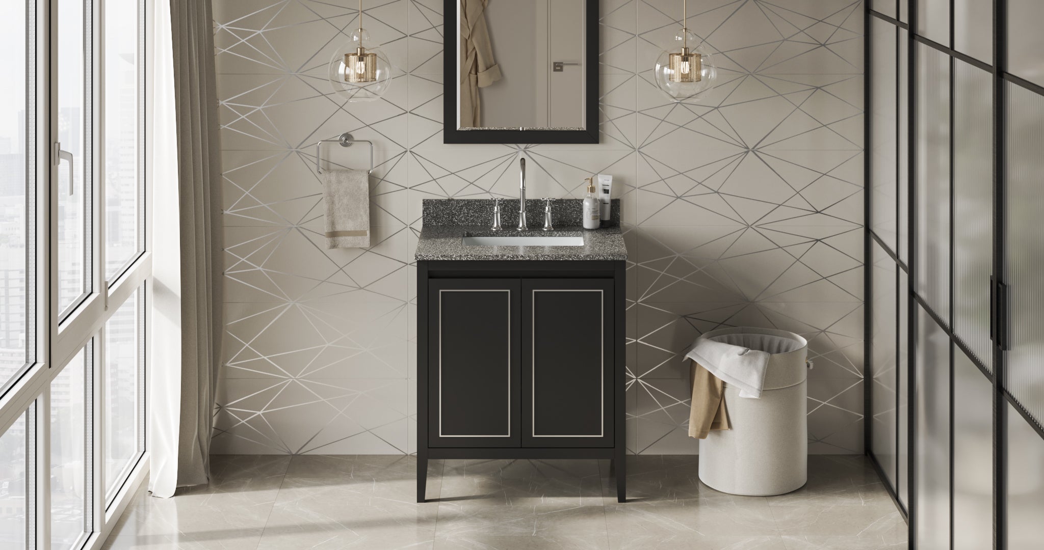 30" Percival Vanity – Black