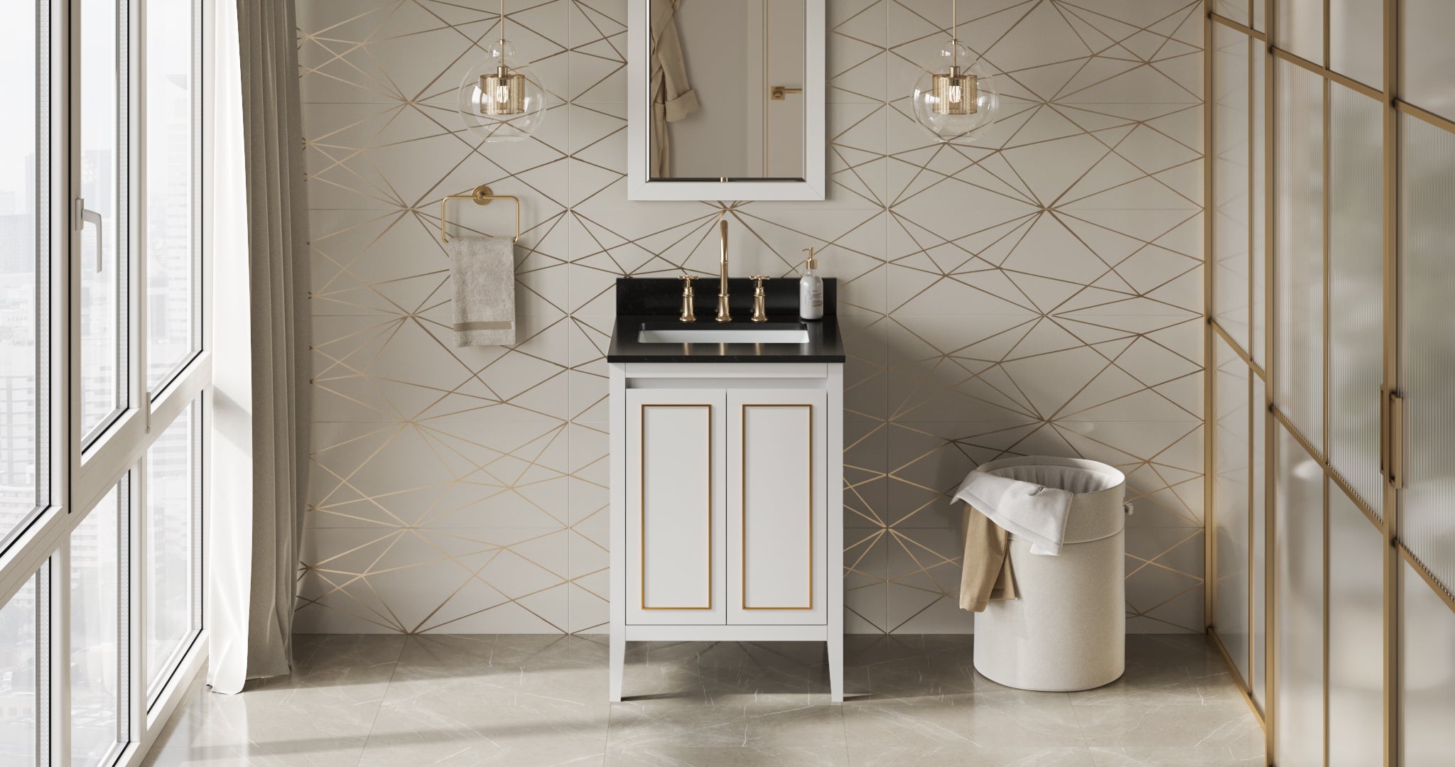 24" Percival Vanity – White
