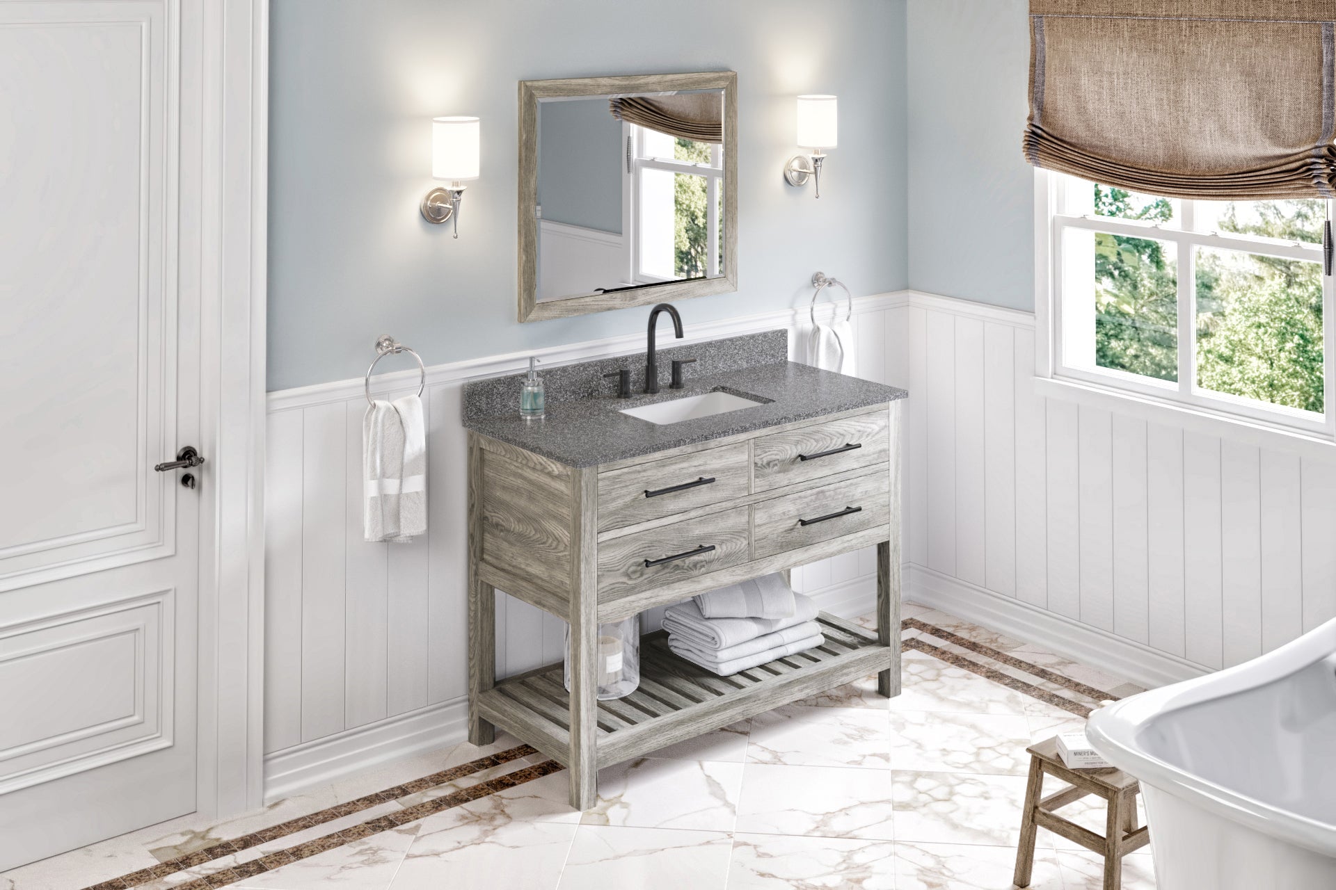 48" Wavecrest Vanity – Weathered Grey
