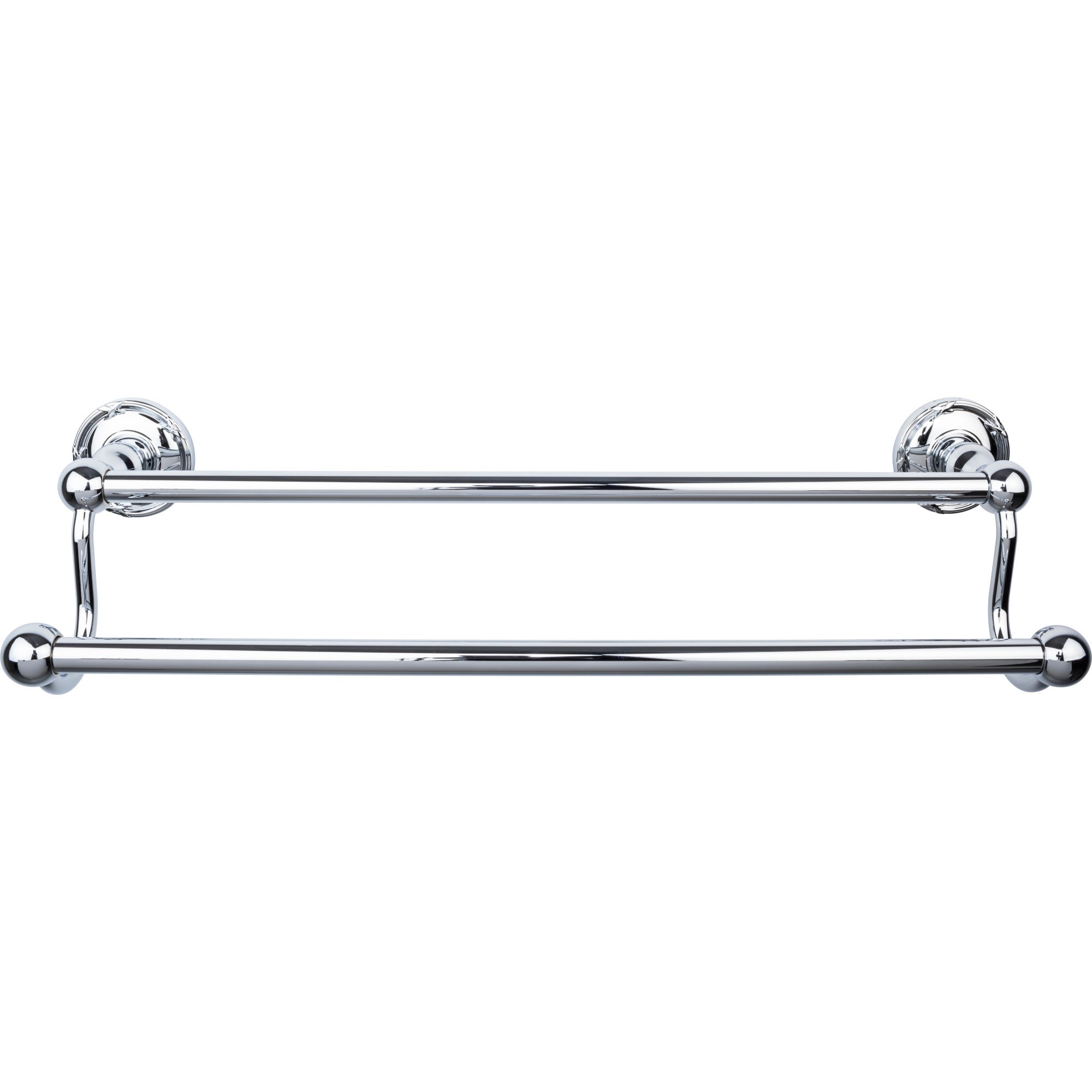 TOP BATH (R) Edwardian Bath Double 20 1/2" Wall Mounted Towel Bar - Polished Chrome