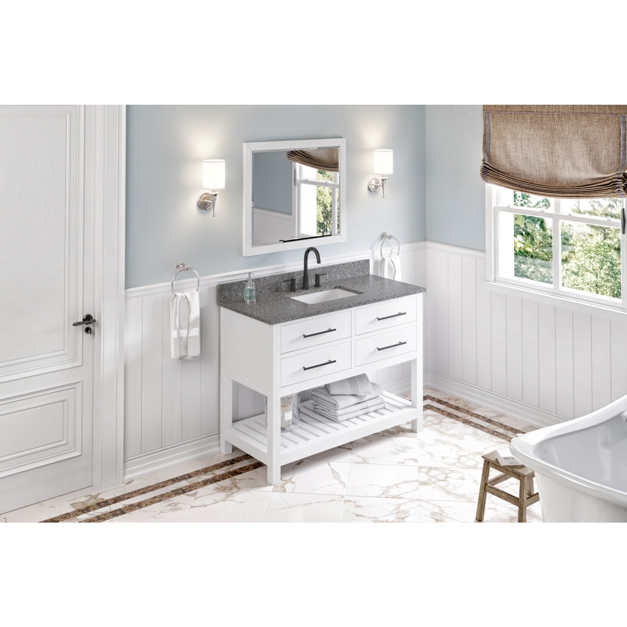 48" Wavecrest Vanity – White