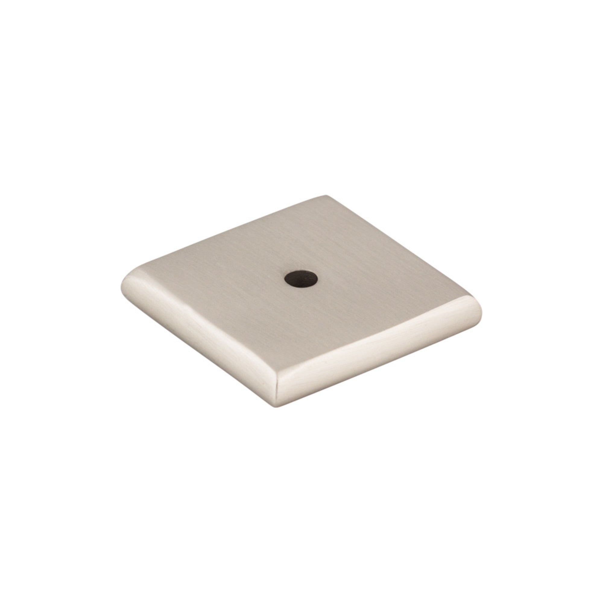 Aspen II Square Knob Backplate - Brushed Satin Nickel