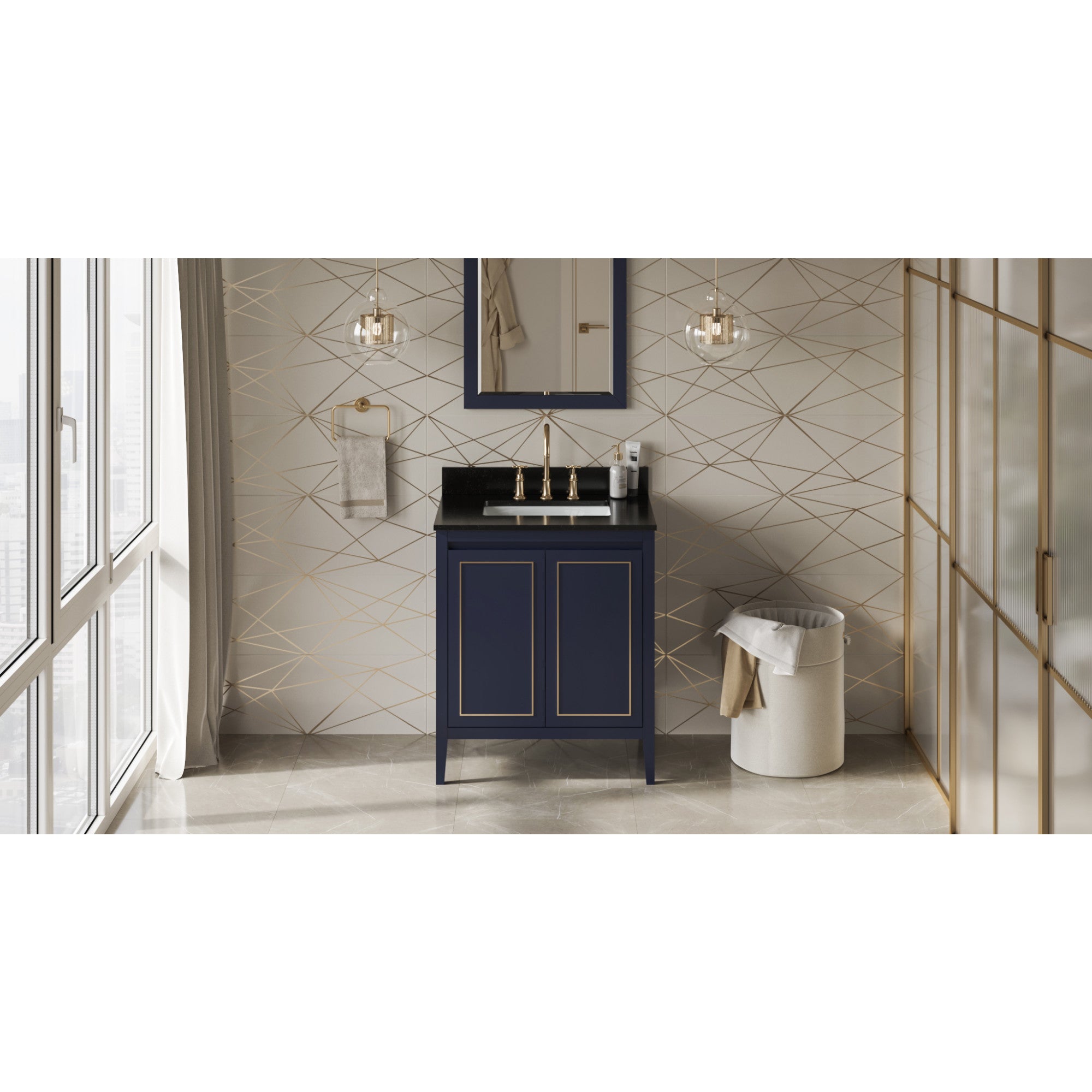 30" Percival Vanity – Hale Blue