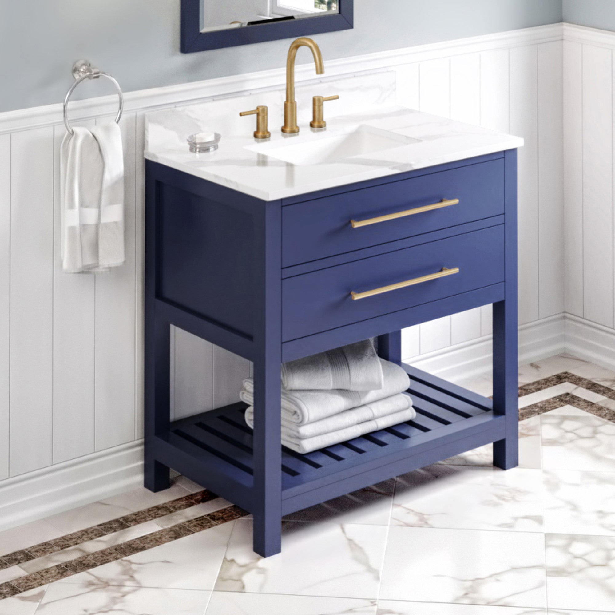 36" Wavecrest Vanity – Hale Blue