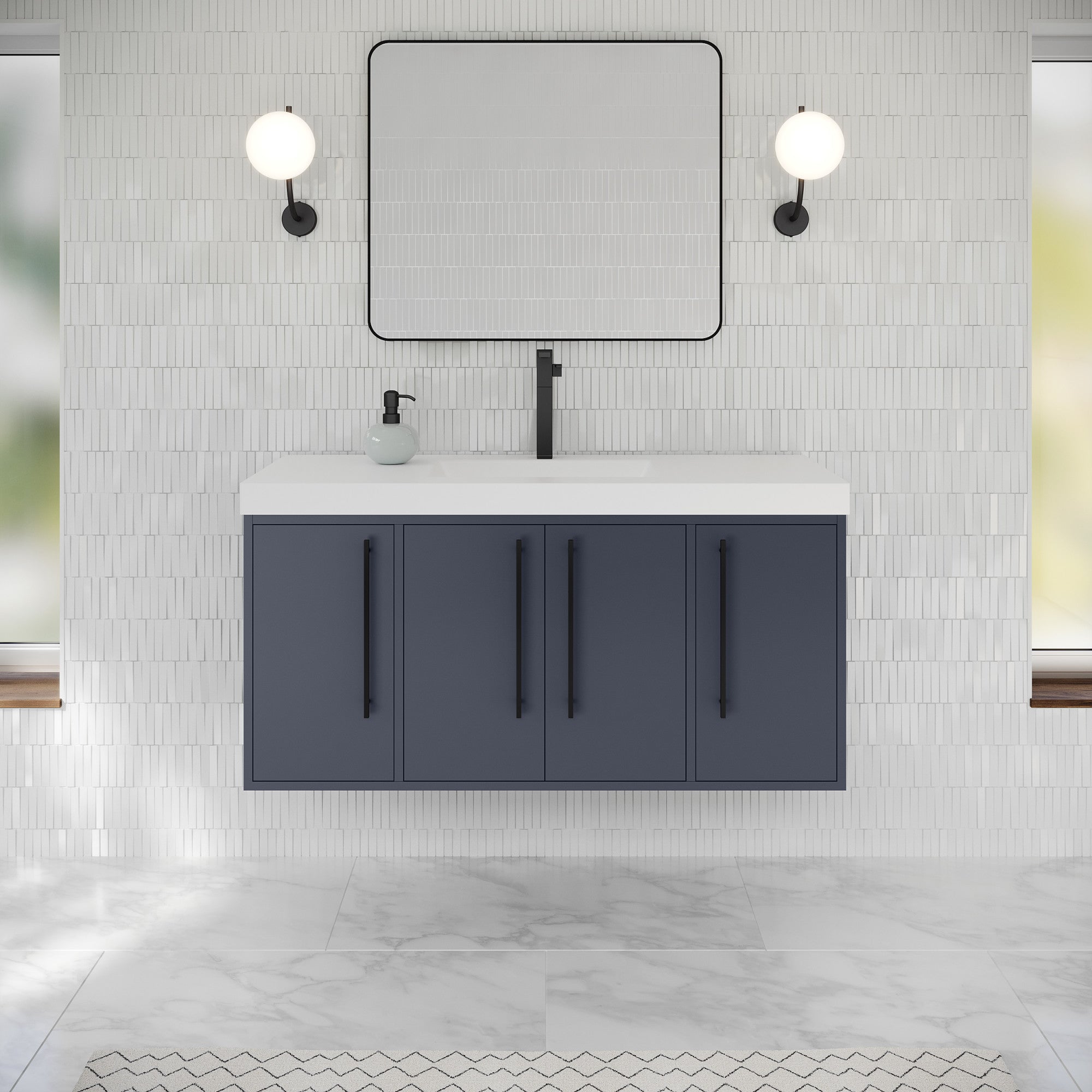 48" Tempest Vanity – Blue Steel