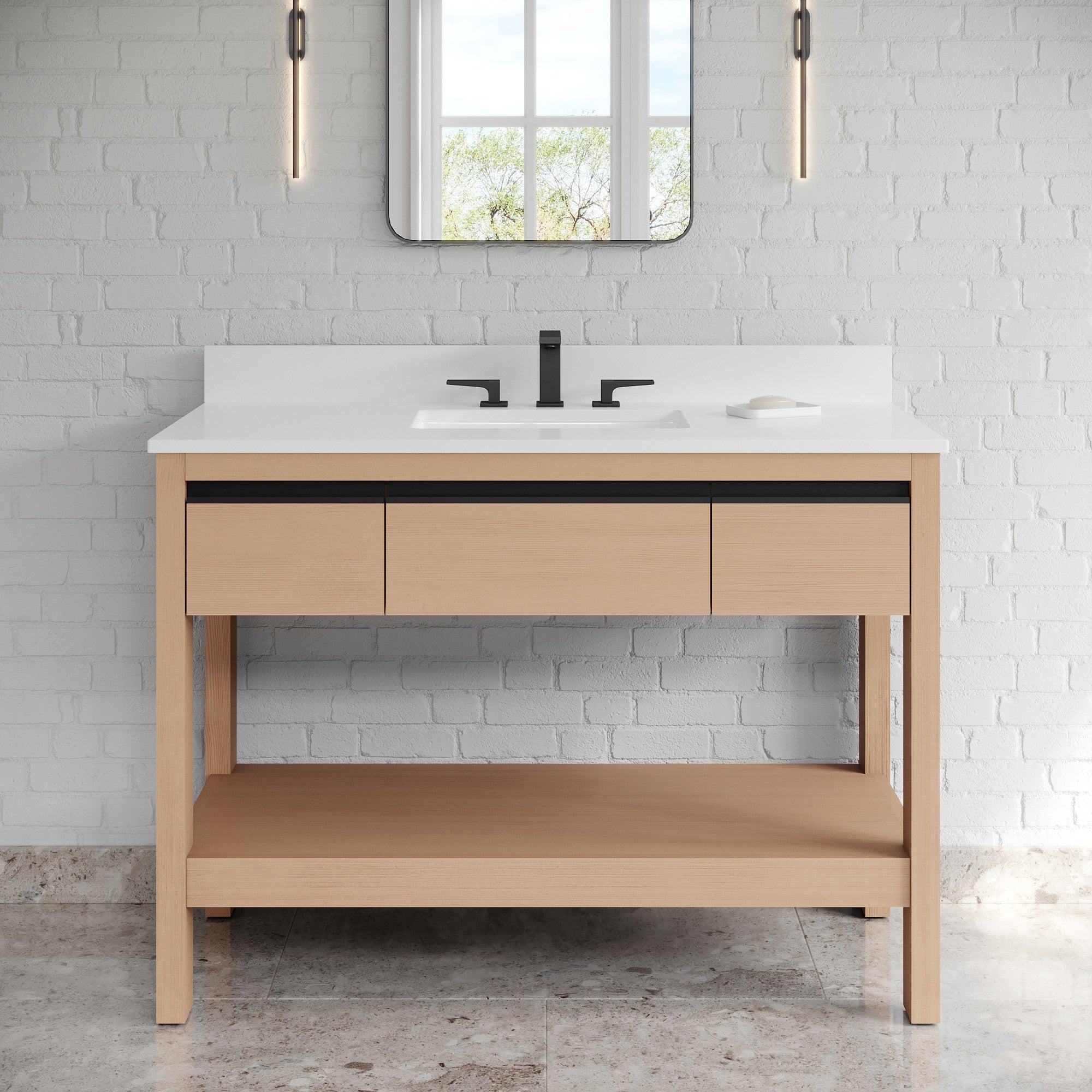 48" Jubilee Vanity – Natural Oak
