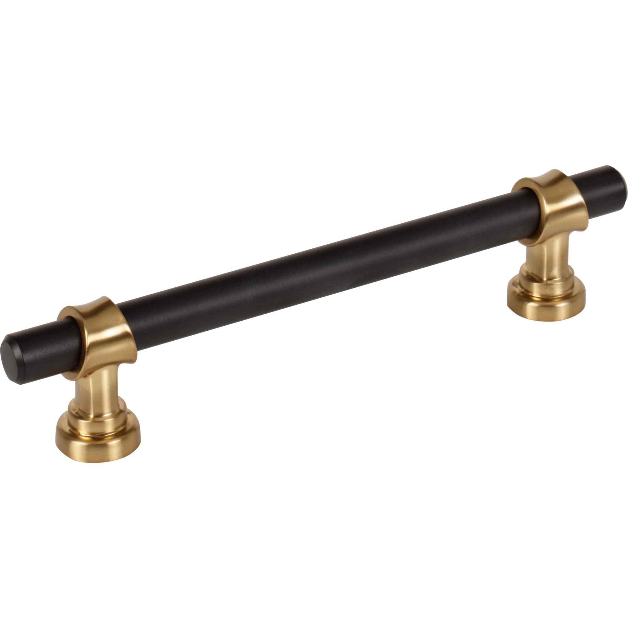 Bit 5 1/16" Center to Center Bar Pull - Flat Black and Honey Bronze