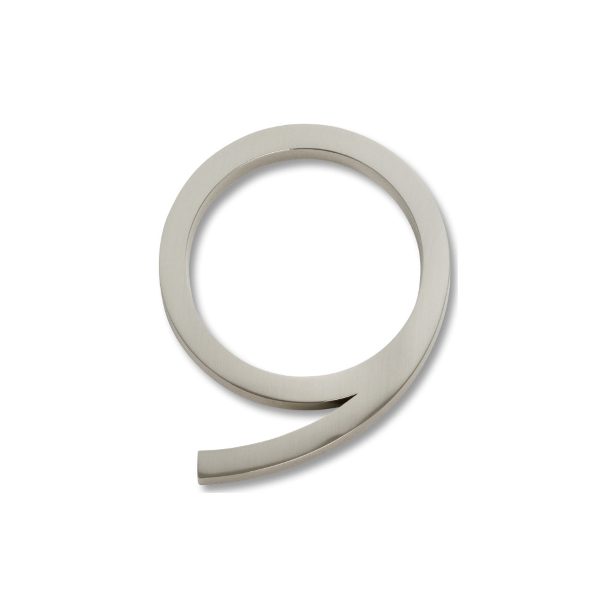 Modern Avalon 4-1/2" H House Number - Brushed Nickel