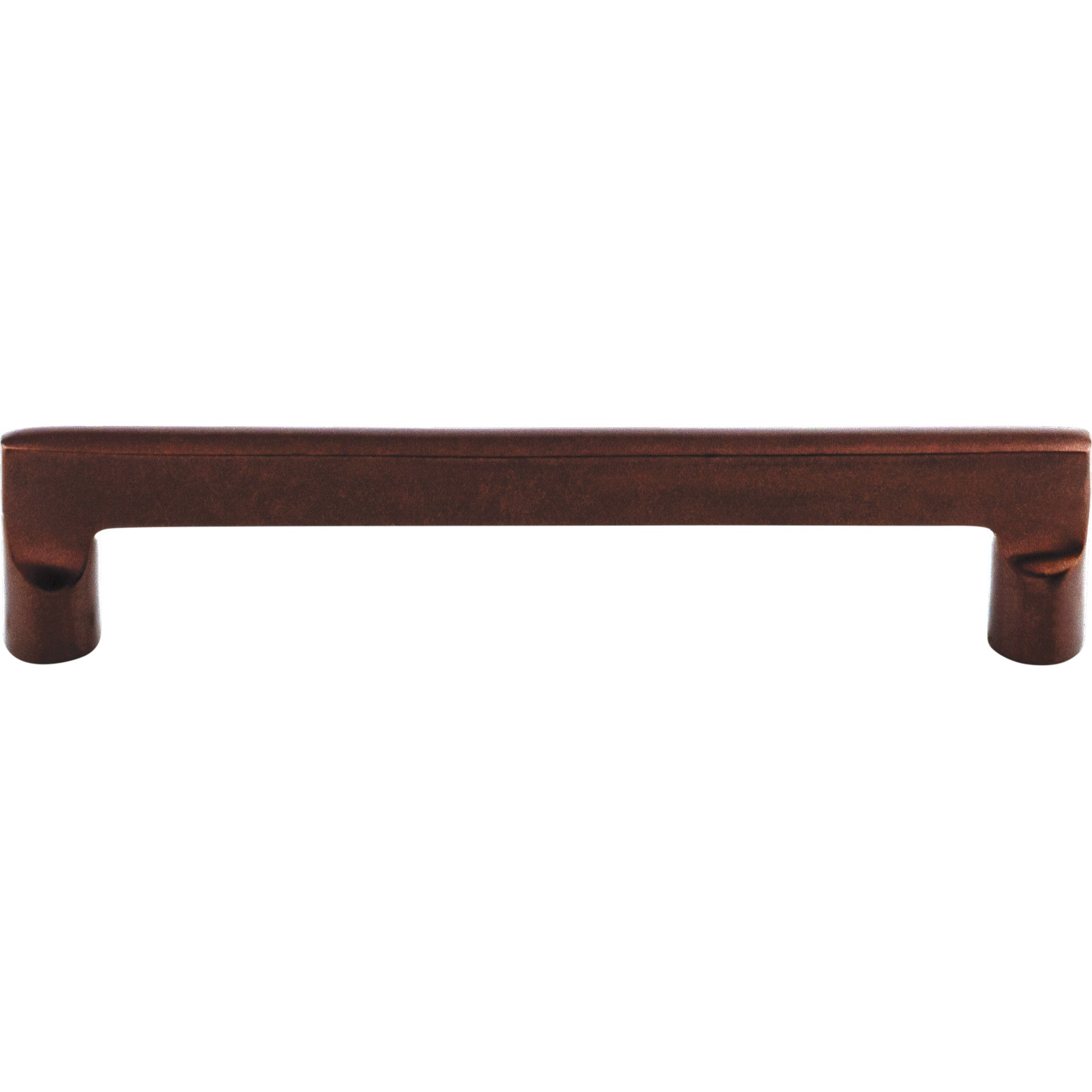 Aspen Flat Sided 6" Center to Center Bar Pull - Mahogany Bronze