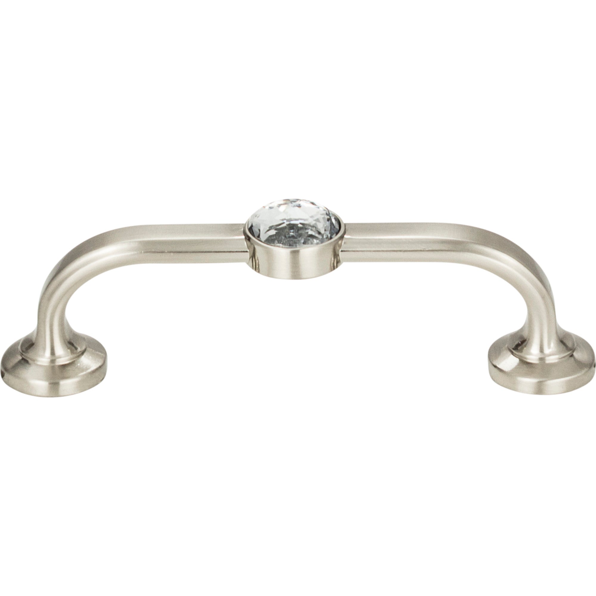 Legacy Crystal Bar Pull - Brushed Nickel