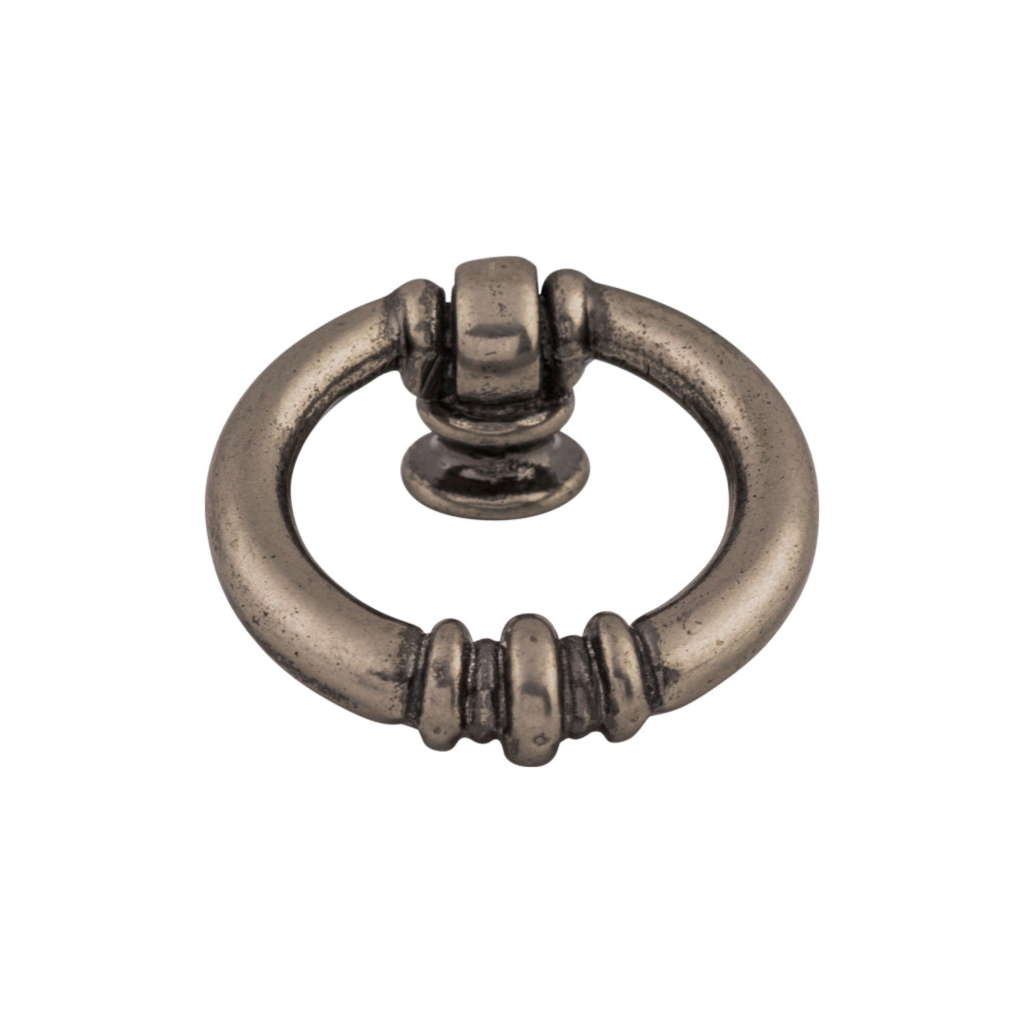 Newton Ring 1 5/8" Length Round Knob - Pewter Antique