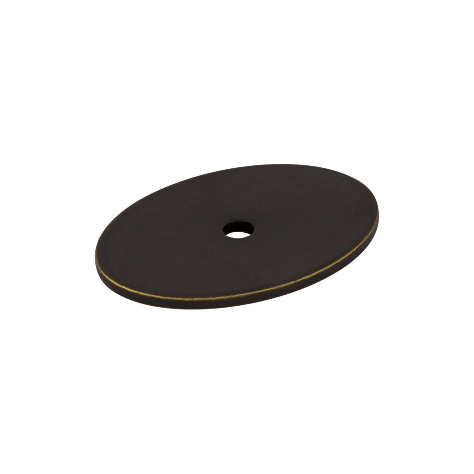 Oval Knob Backplate - German Bronze