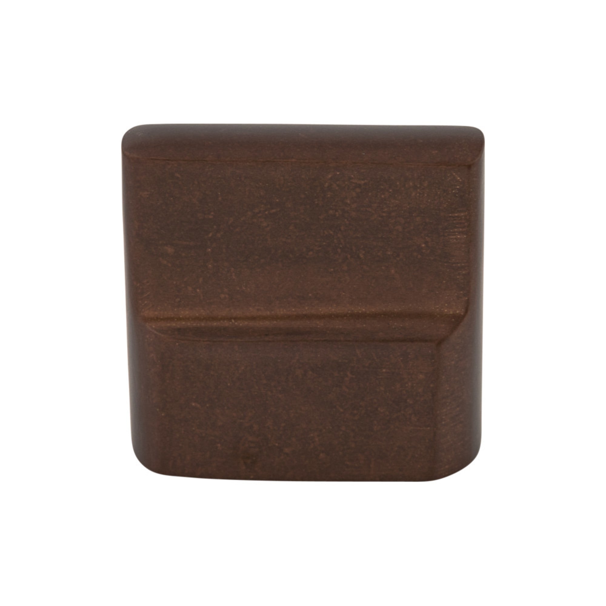 Aspen Flat Sided 7/8" Center to Center Rectangle Knob - Mahogany Bronze