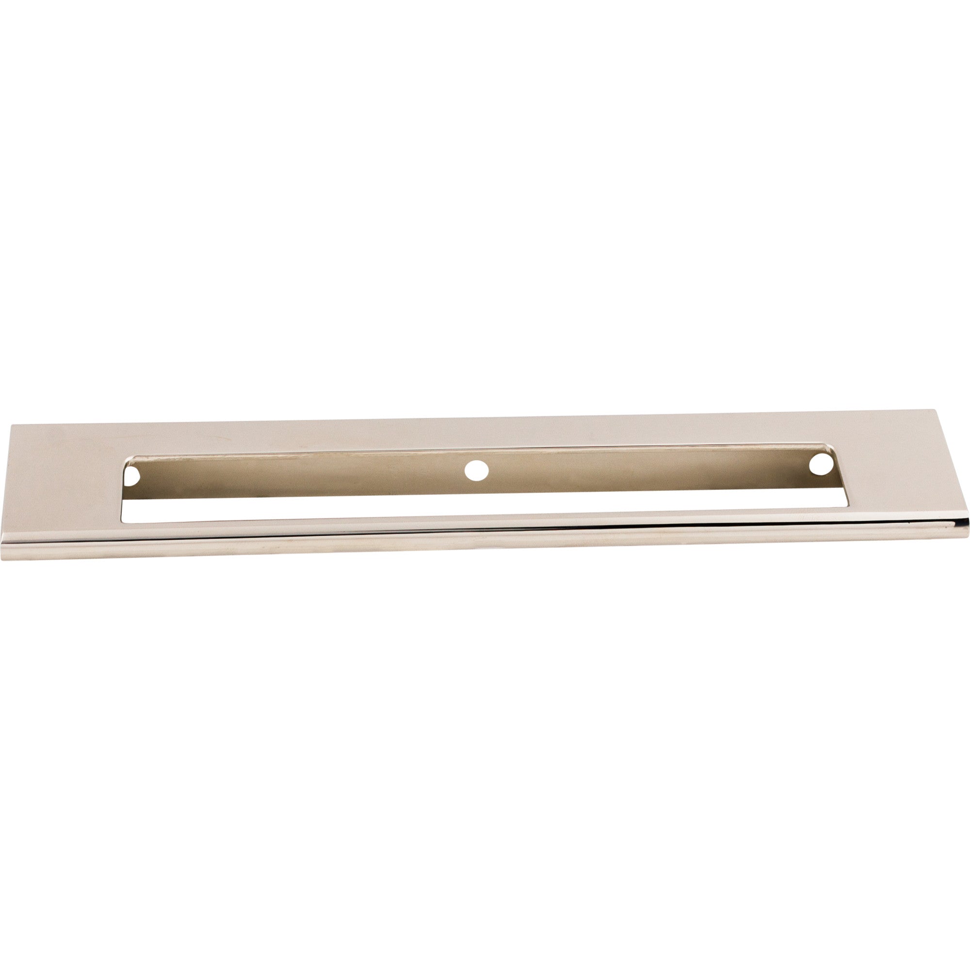 Europa Cut Out 6" Center to Center Finger Pull - Polished Nickel