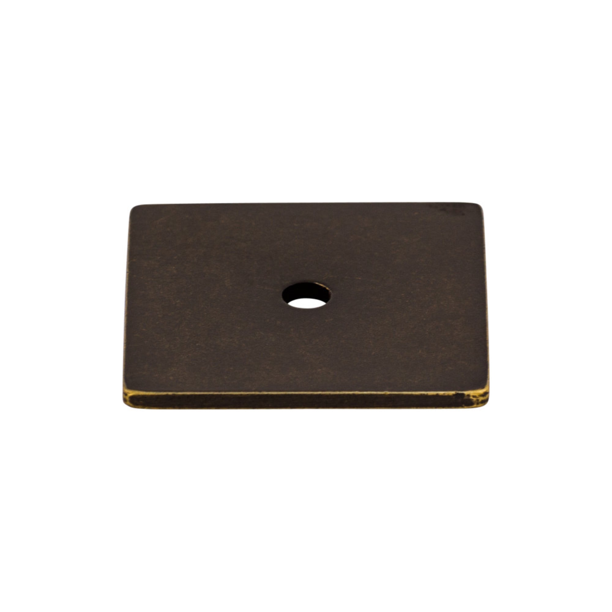 Square Knob Backplate - German Bronze