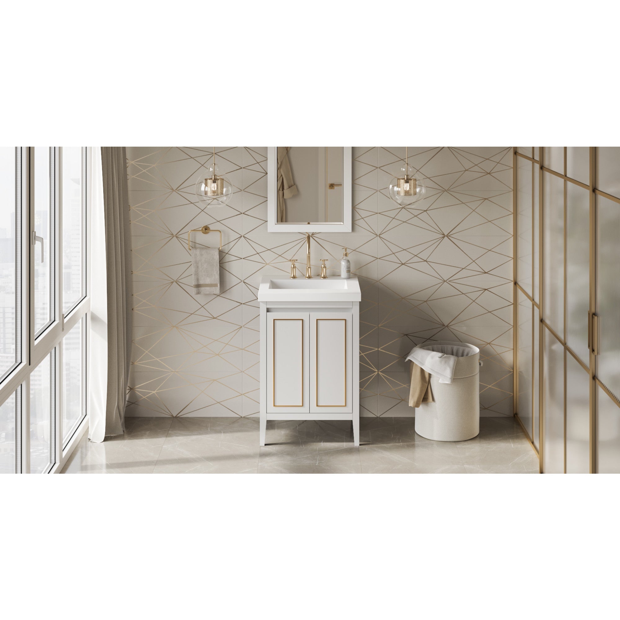 24" Percival Vanity – White