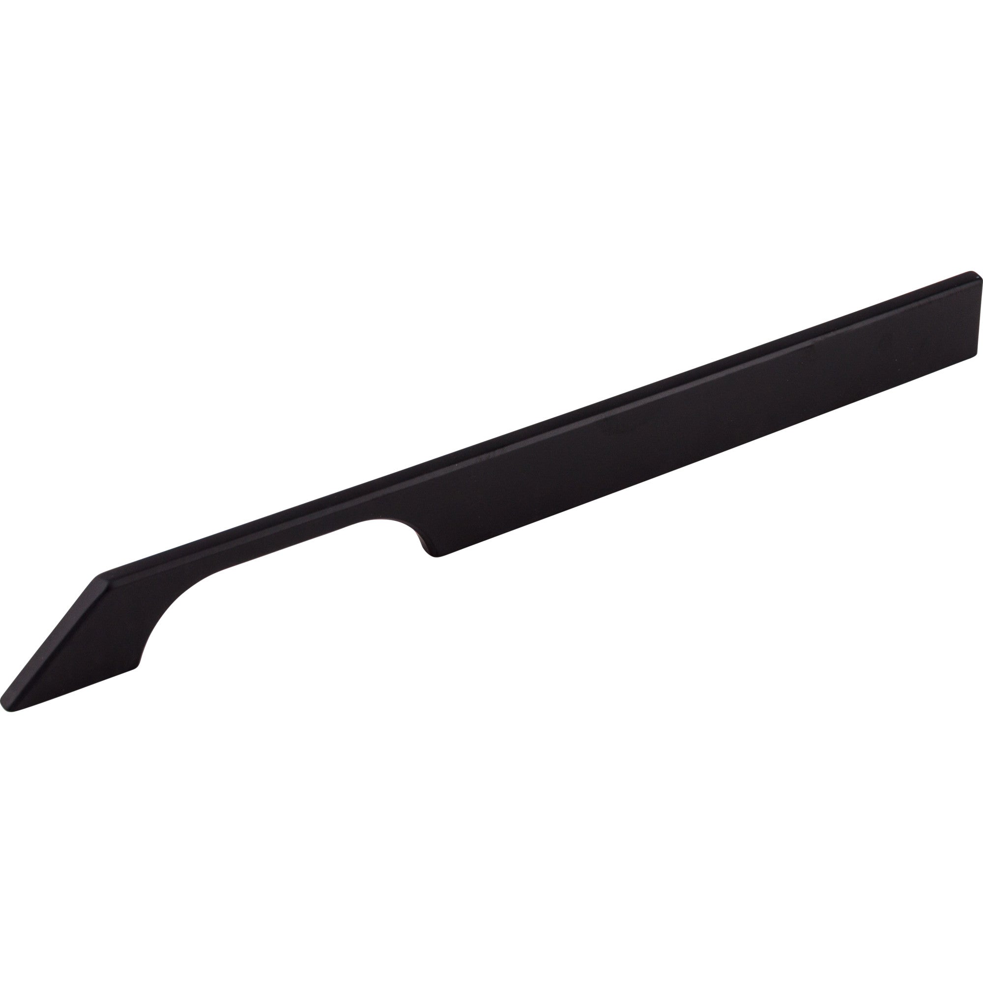 Tapered 12" Center to Center Bar Pull - Flat Black