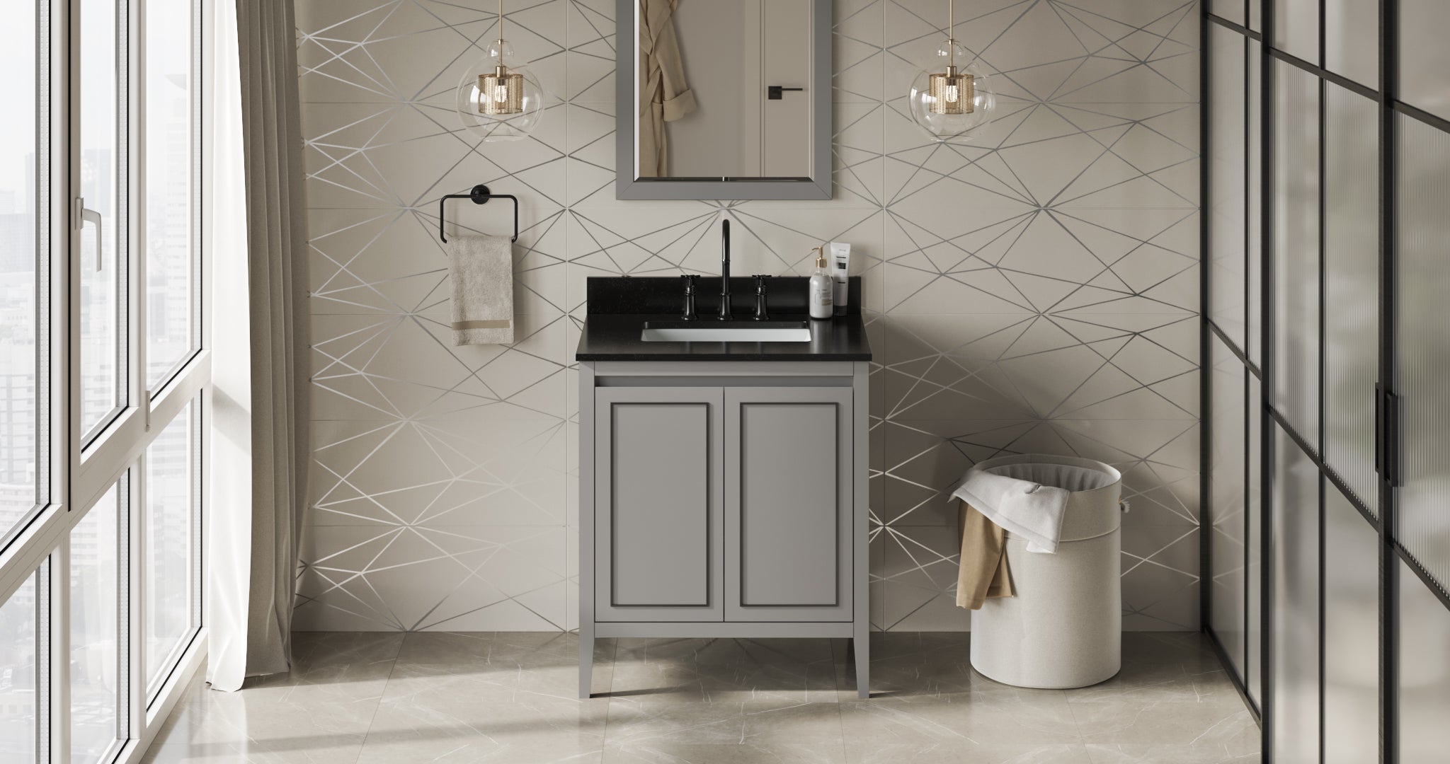 30" Percival Vanity – Grey