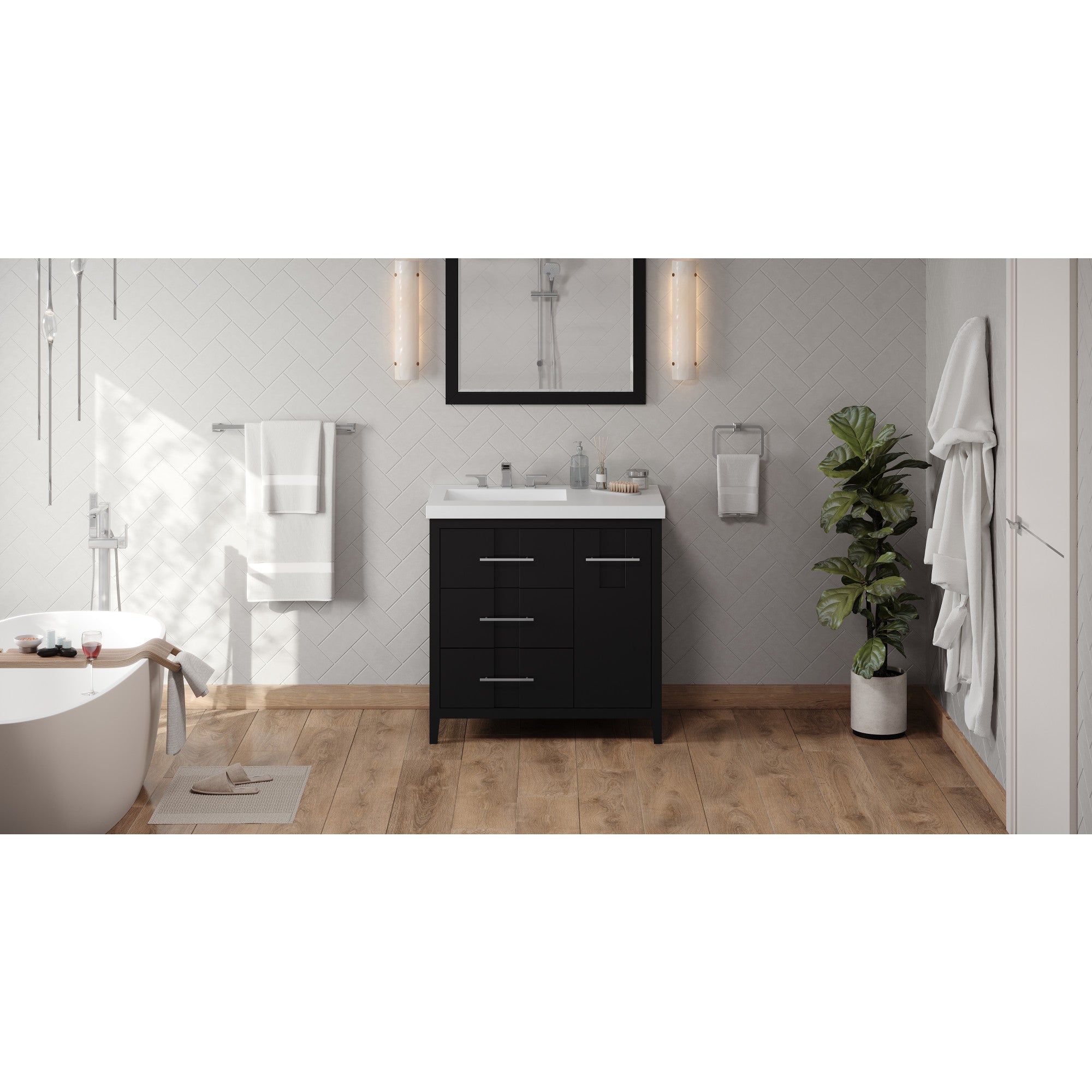 36" Katara Vanity – Left Offset