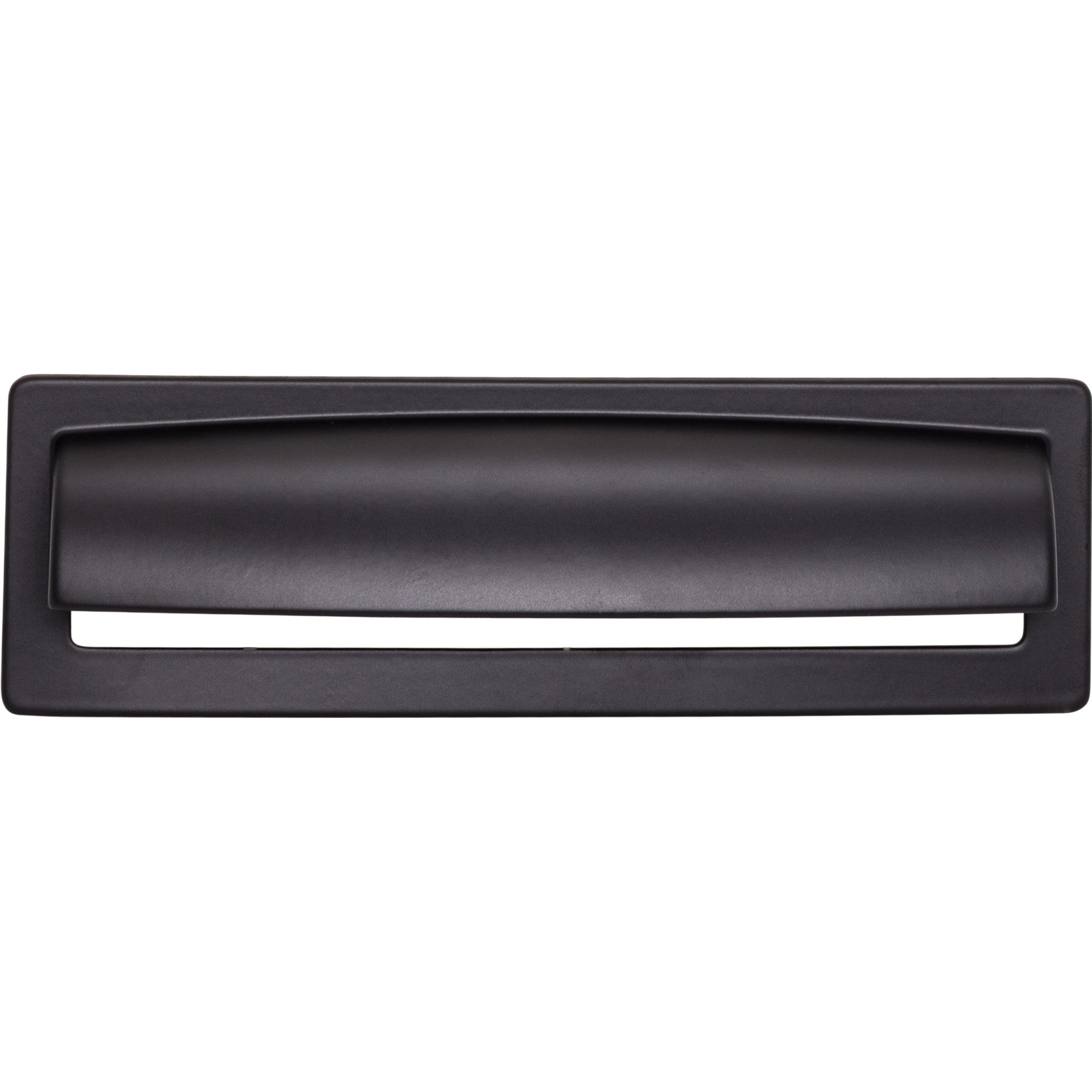 Hollin 5 1/16" Center to Center Cup/Bin Pull - Flat Black