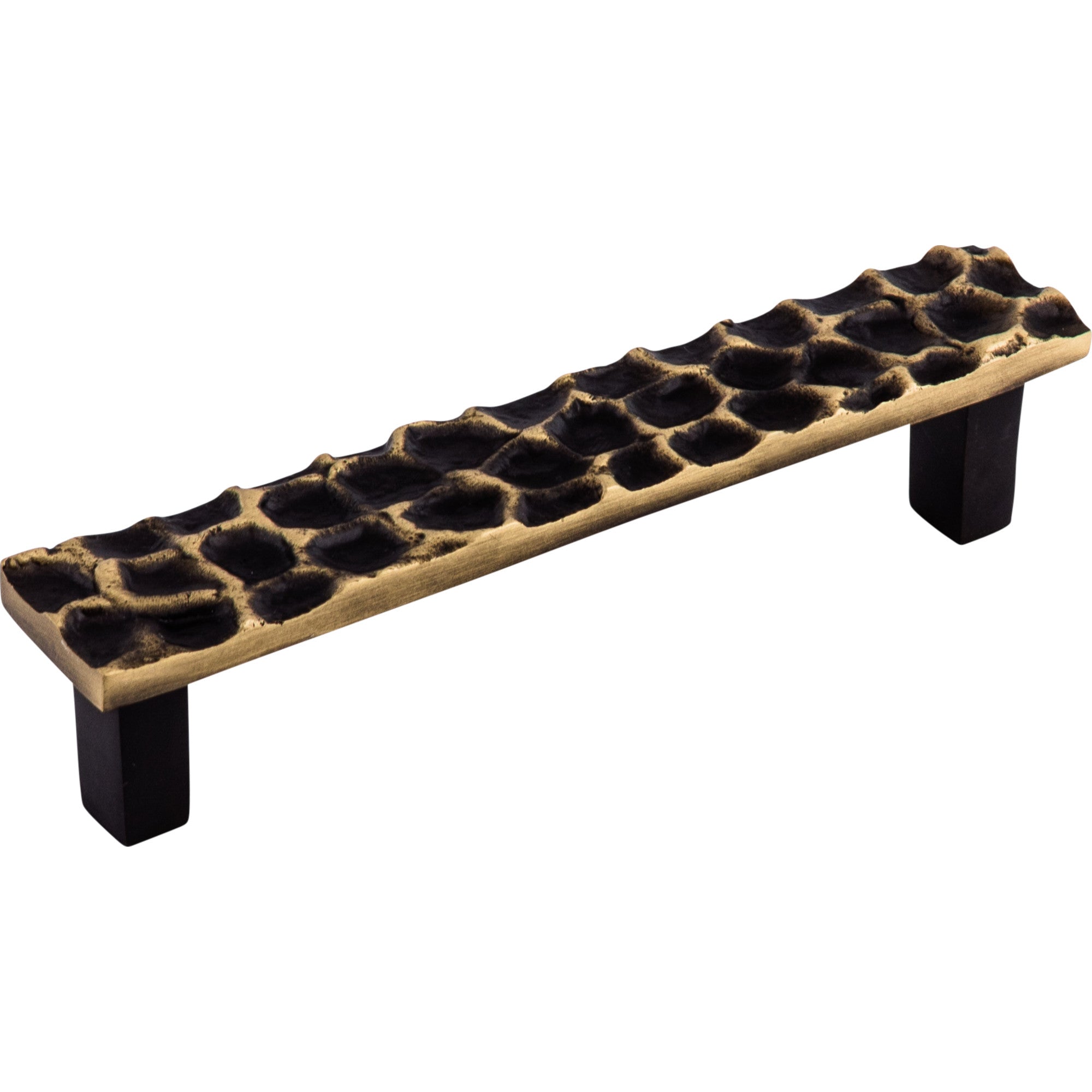 Cobblestone 5 1/16" Center to Center Bar Pull - Brass Antique
