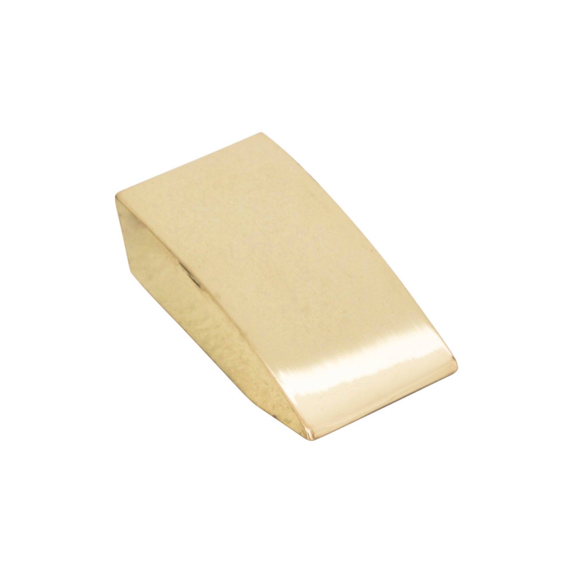 Angled Drop 15/16" Length Rectangle Knob - French Gold