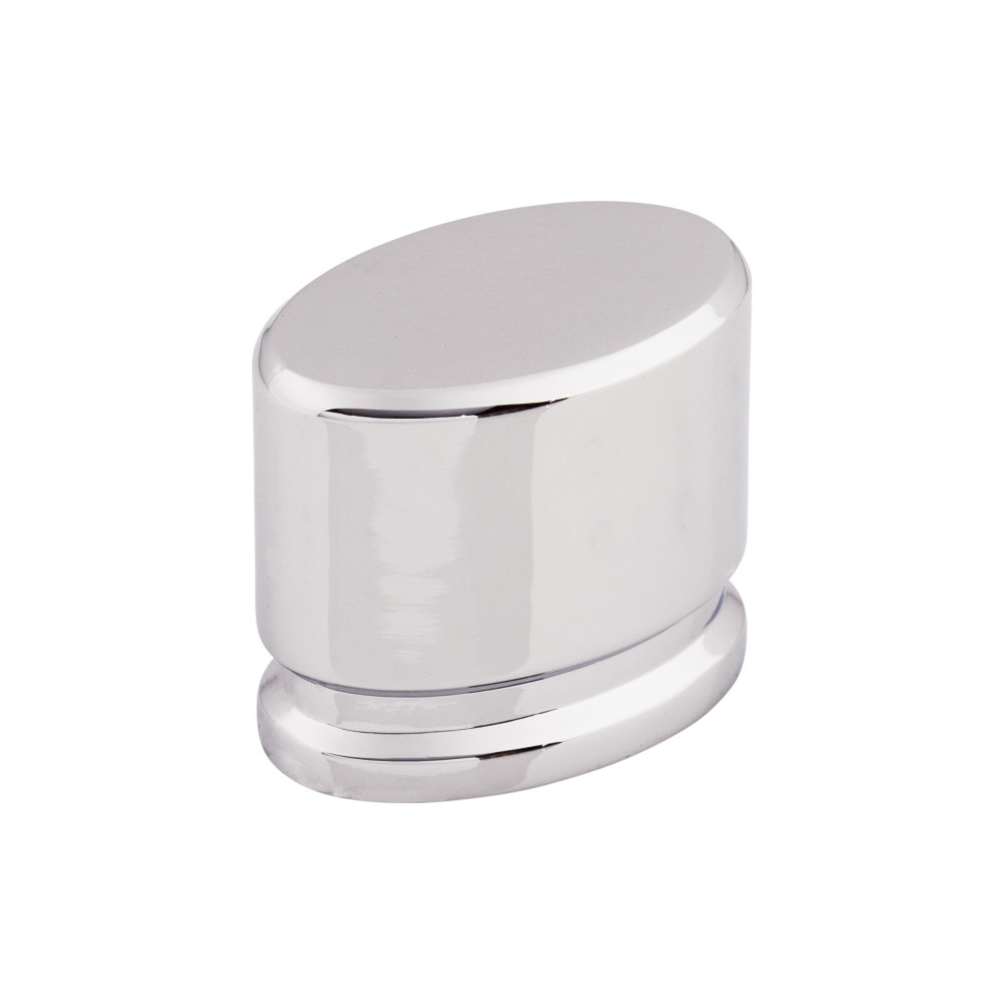 Oval 1 3/8" Length Oval Knob - Polished Chrome