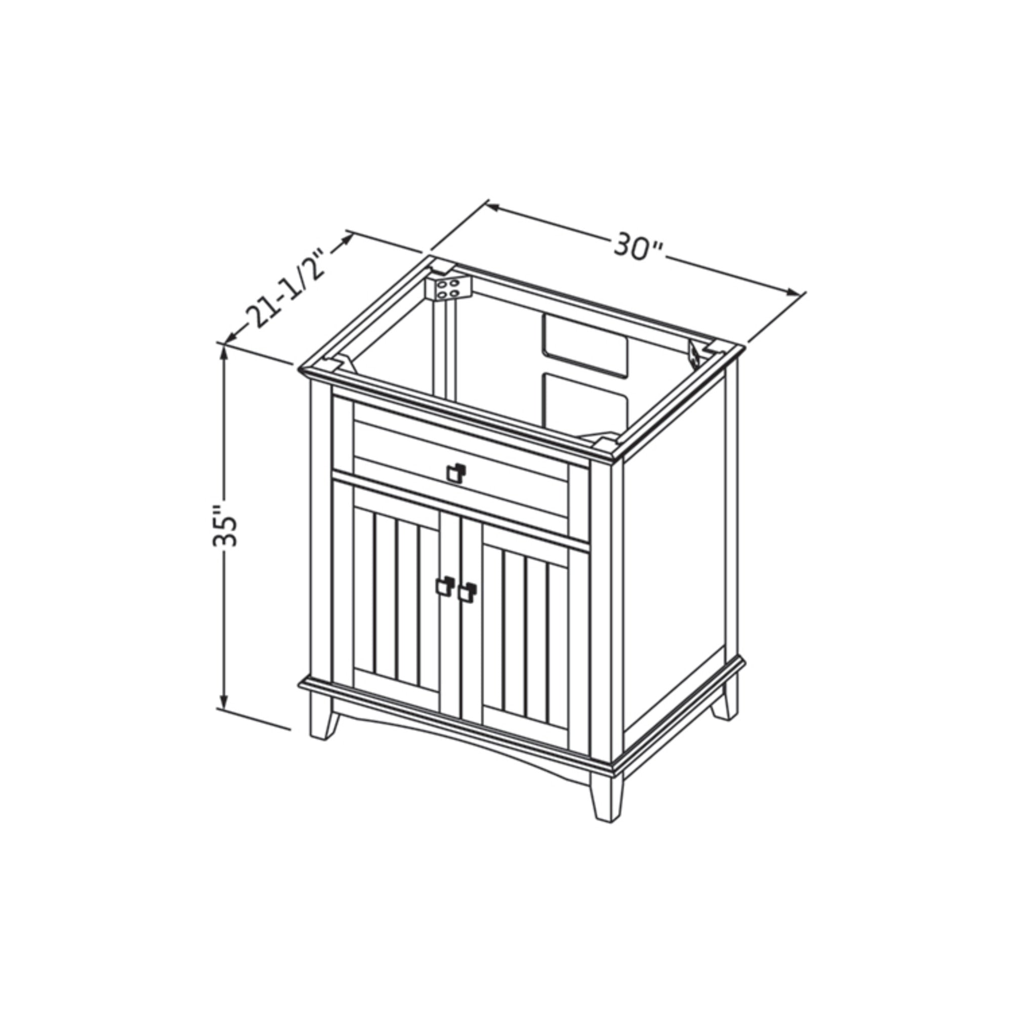 30" Savino Vanity – Grey
