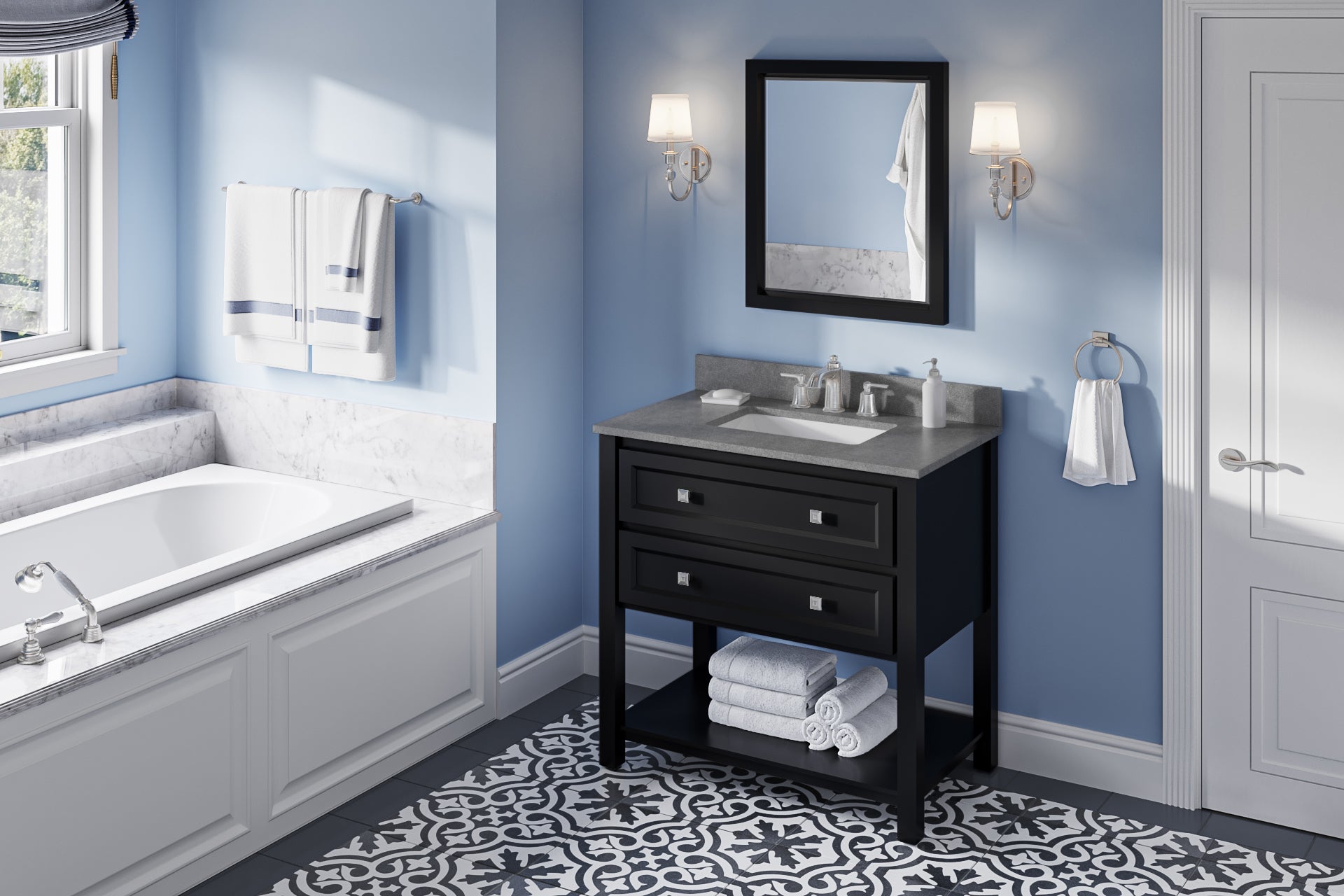 36" Adler Vanity – Black