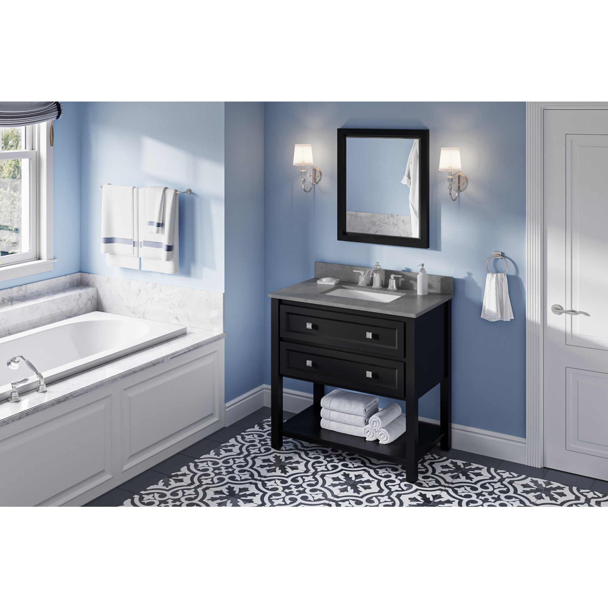 36" Adler Vanity – Black