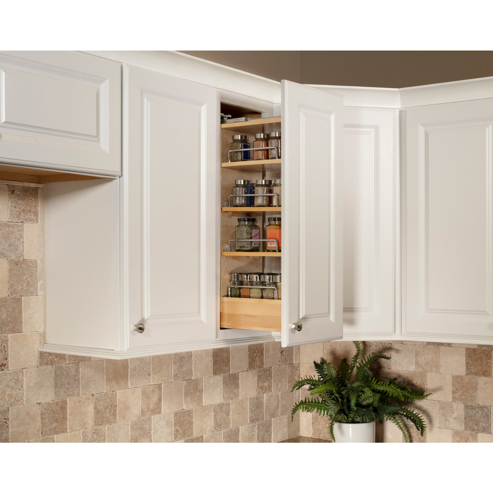 5" Wide 26" Tall "No Wiggle" Soft-close Wall Pullout
