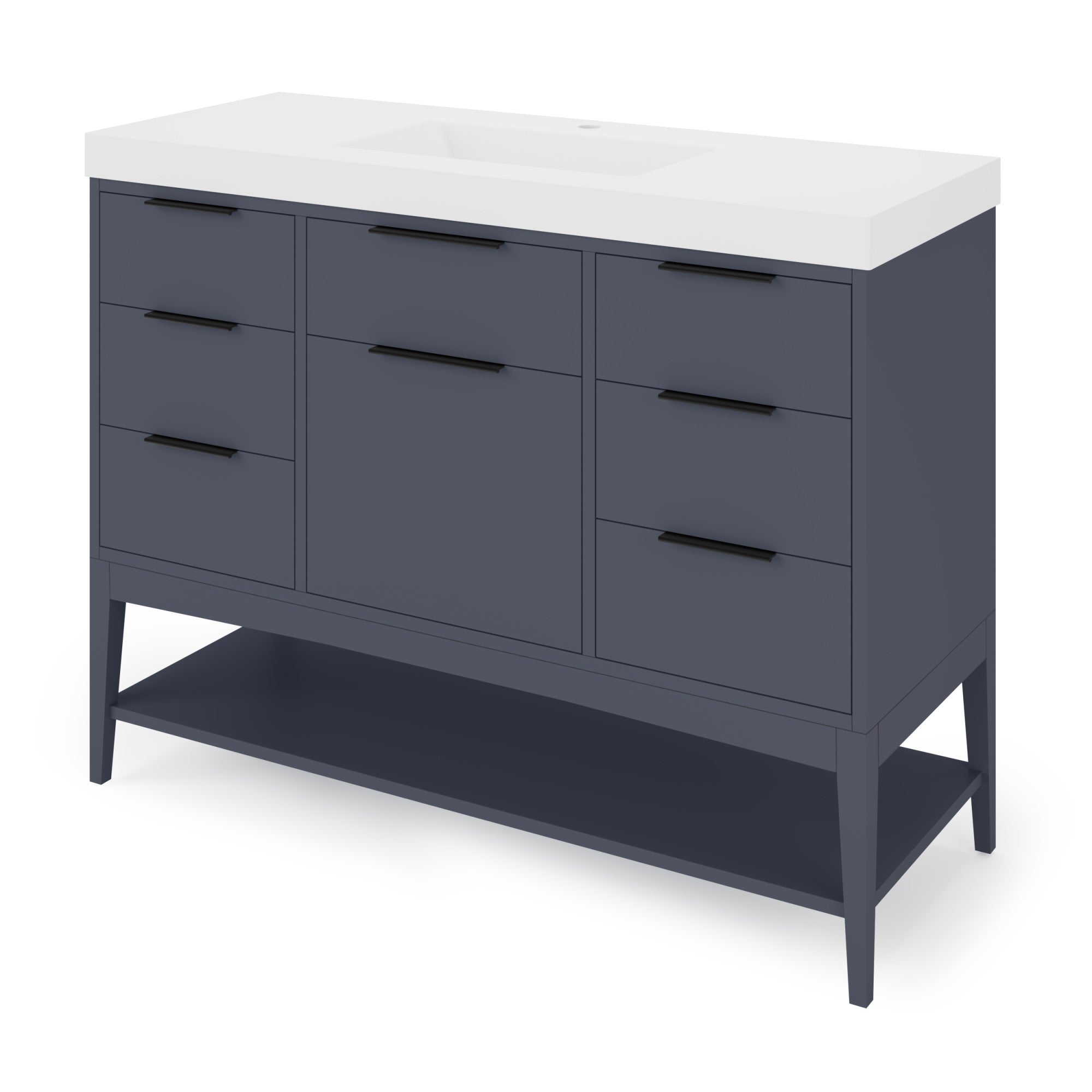48" Gardner Vanity – Blue Steel