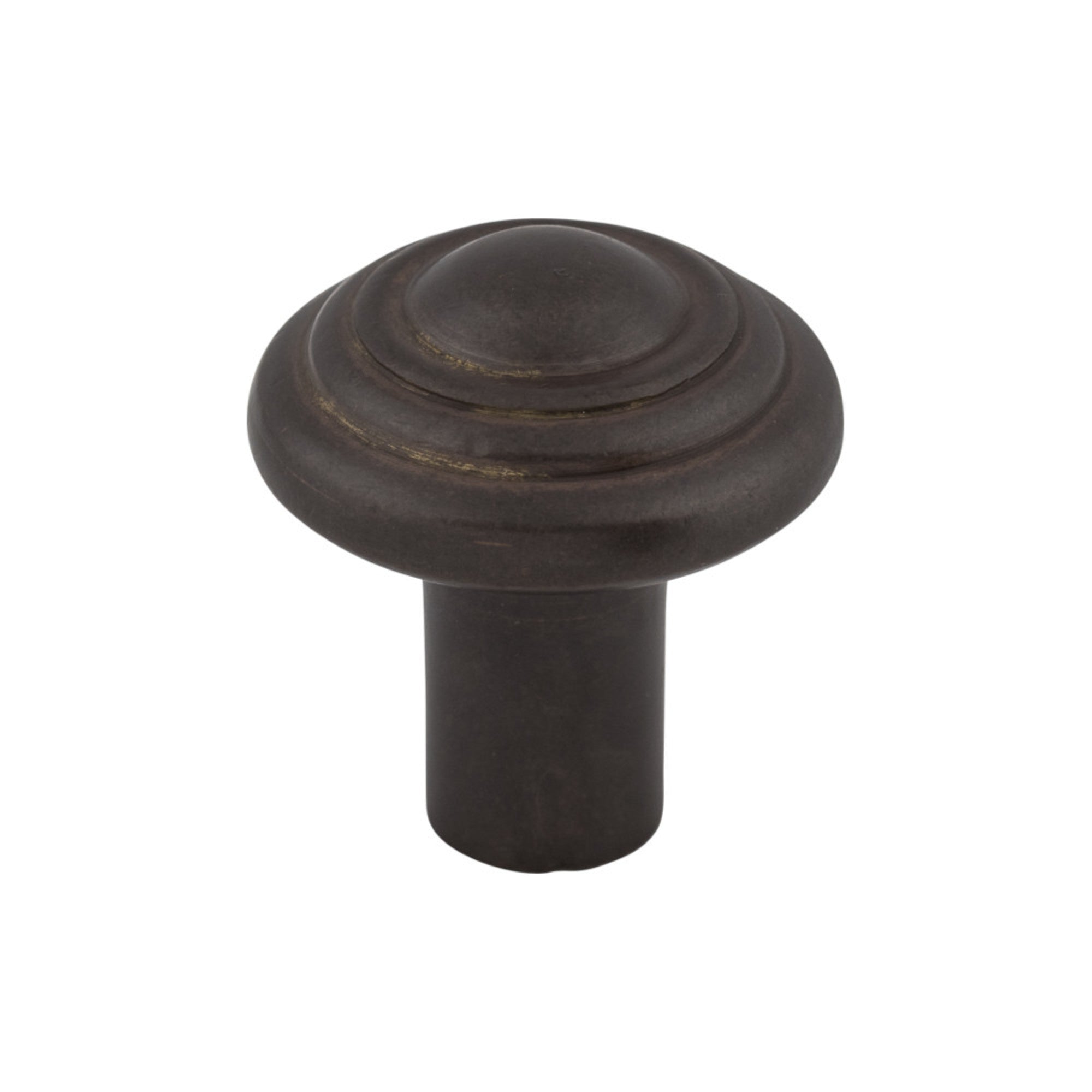 Aspen Button 1 1/4" Diameter Round Knob - Medium Bronze