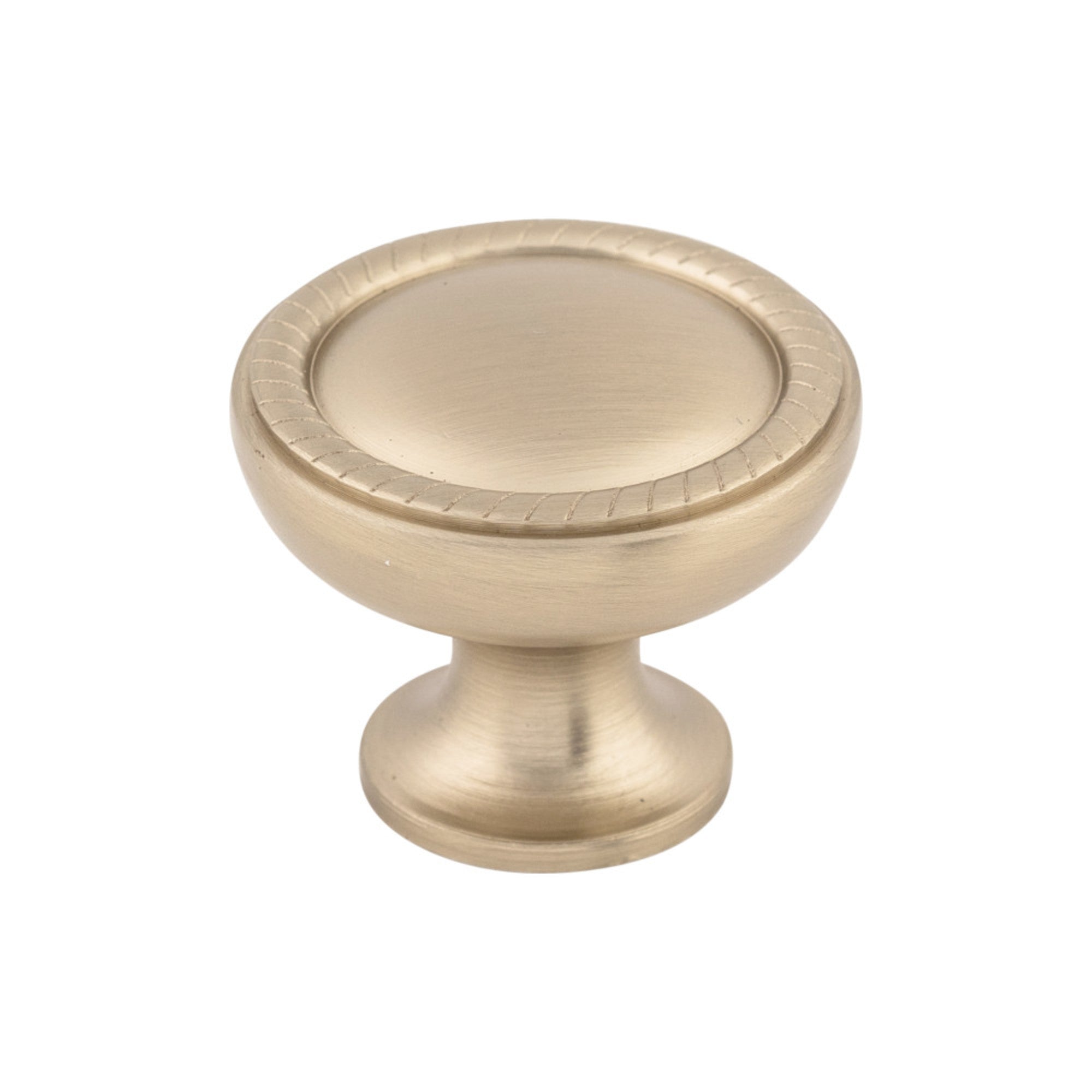 Emboss Round Knob - Brushed Bronze