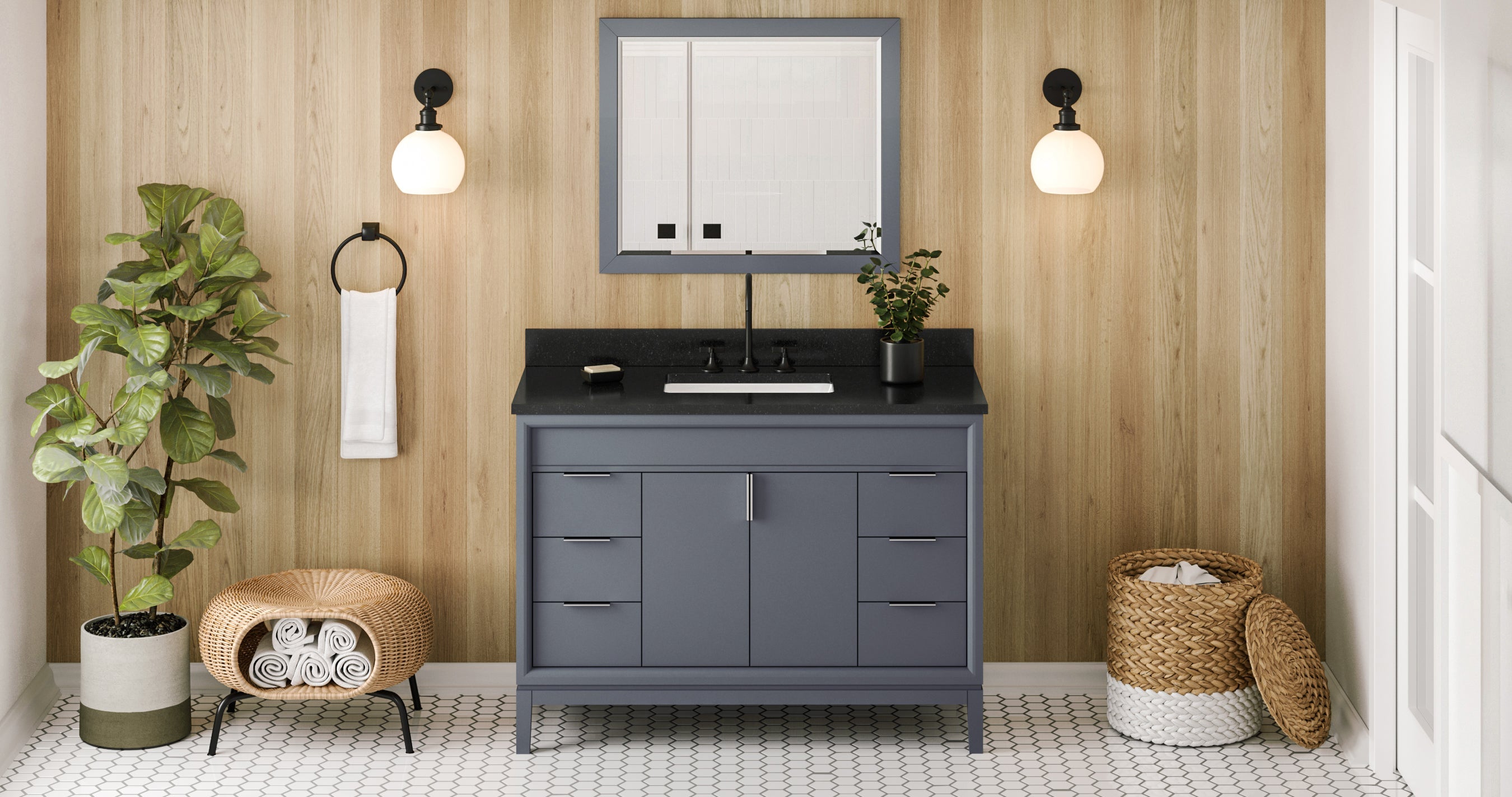 48" Theodora Vanity – Blue Steel