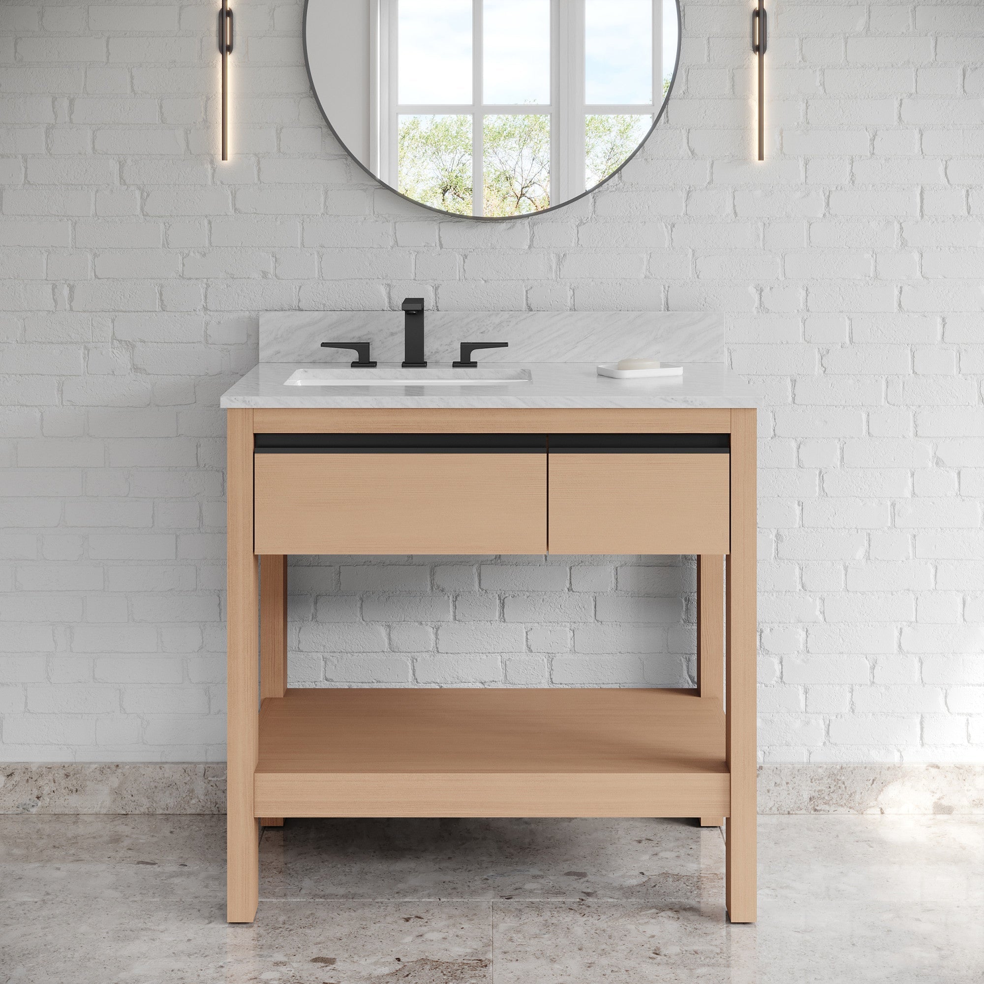 36" Jubilee Vanity – Natural Oak