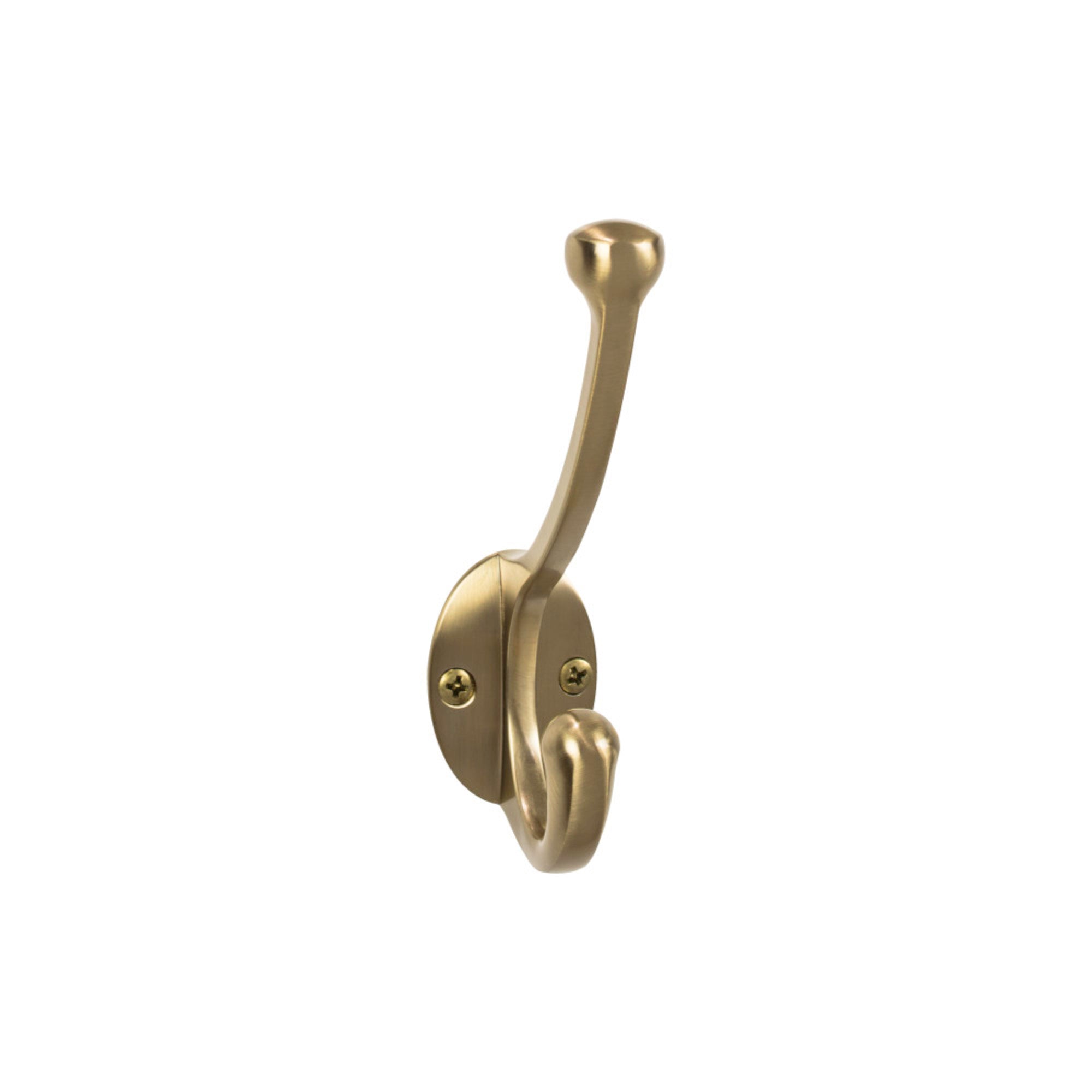 Bergen 5 9/16" Wall Hooks - Honey Bronze