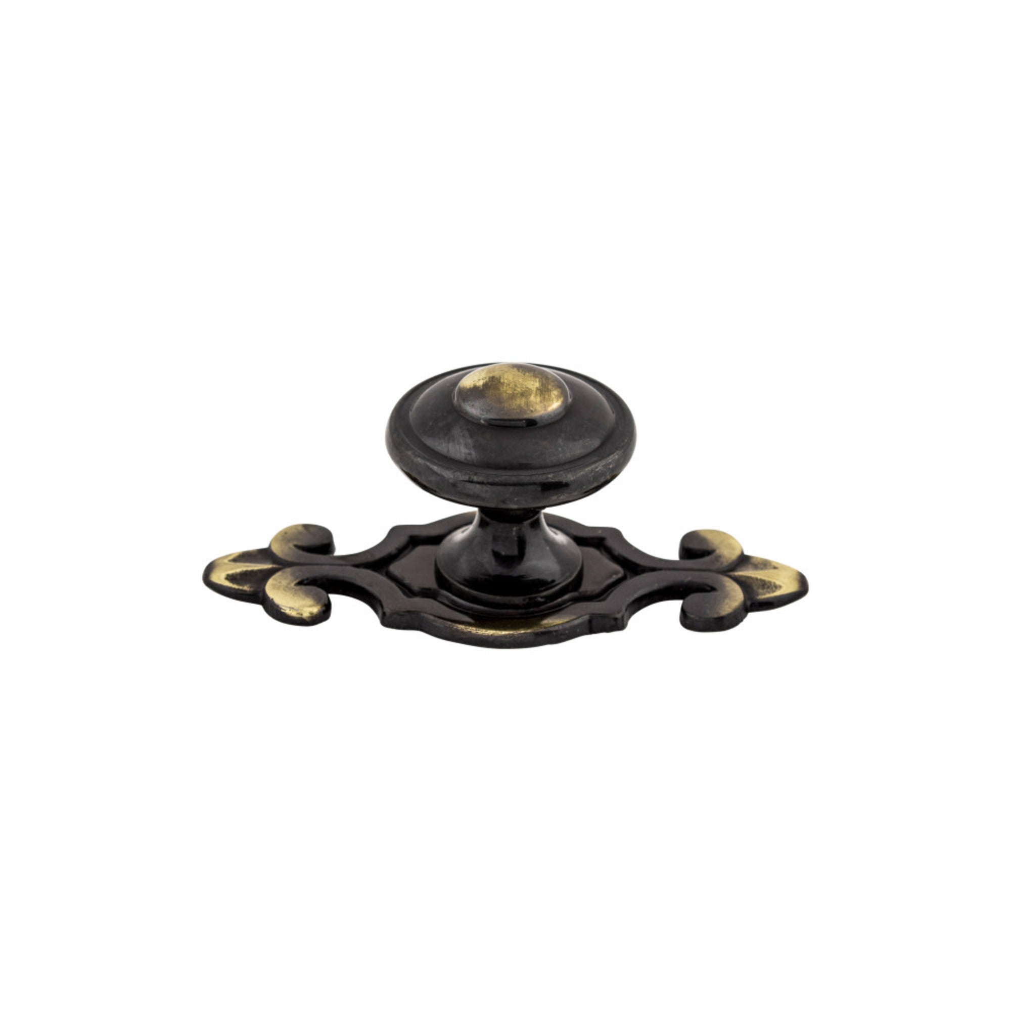 Canterbury 1 1/4" Diameter Round Knob - Dark Antique Brass