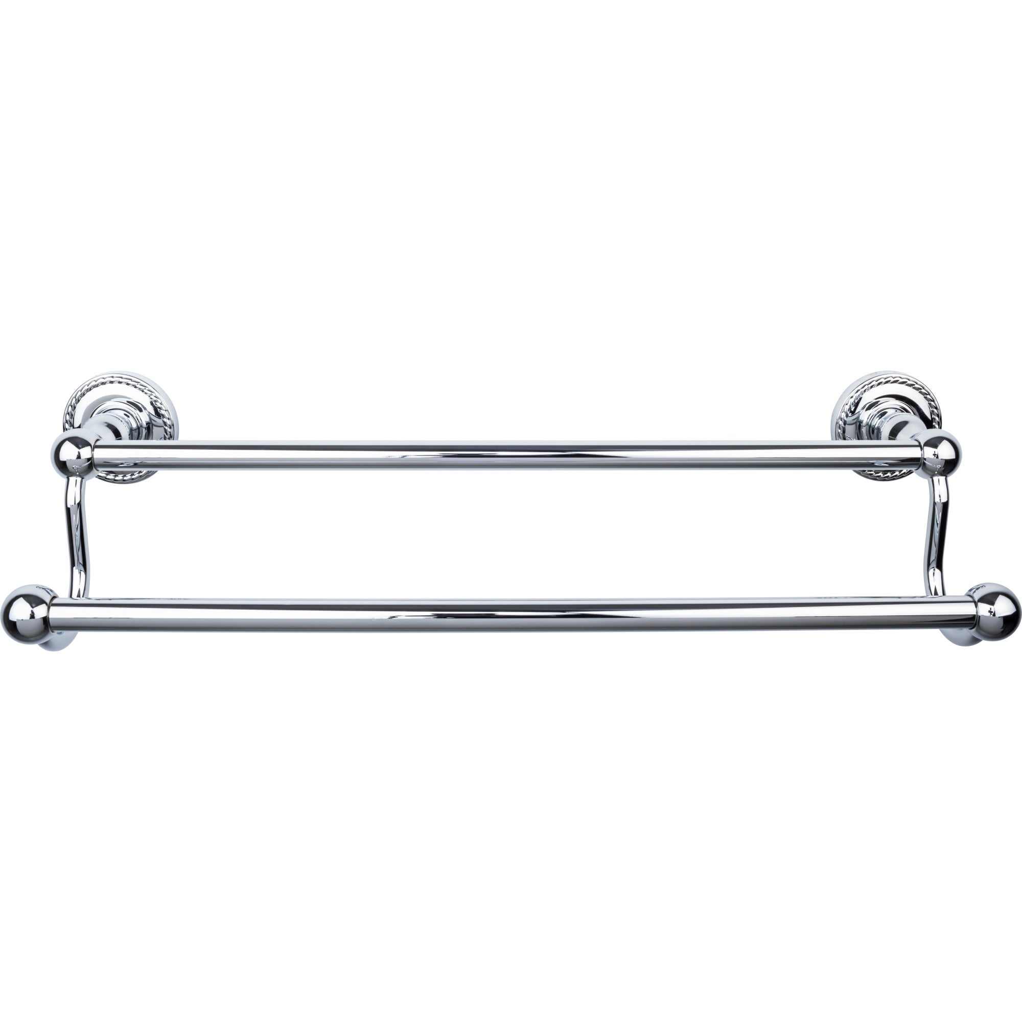 TOP BATH (R) Edwardian Bath Double 20 1/2" Wall Mounted Towel Bar - Polished Chrome