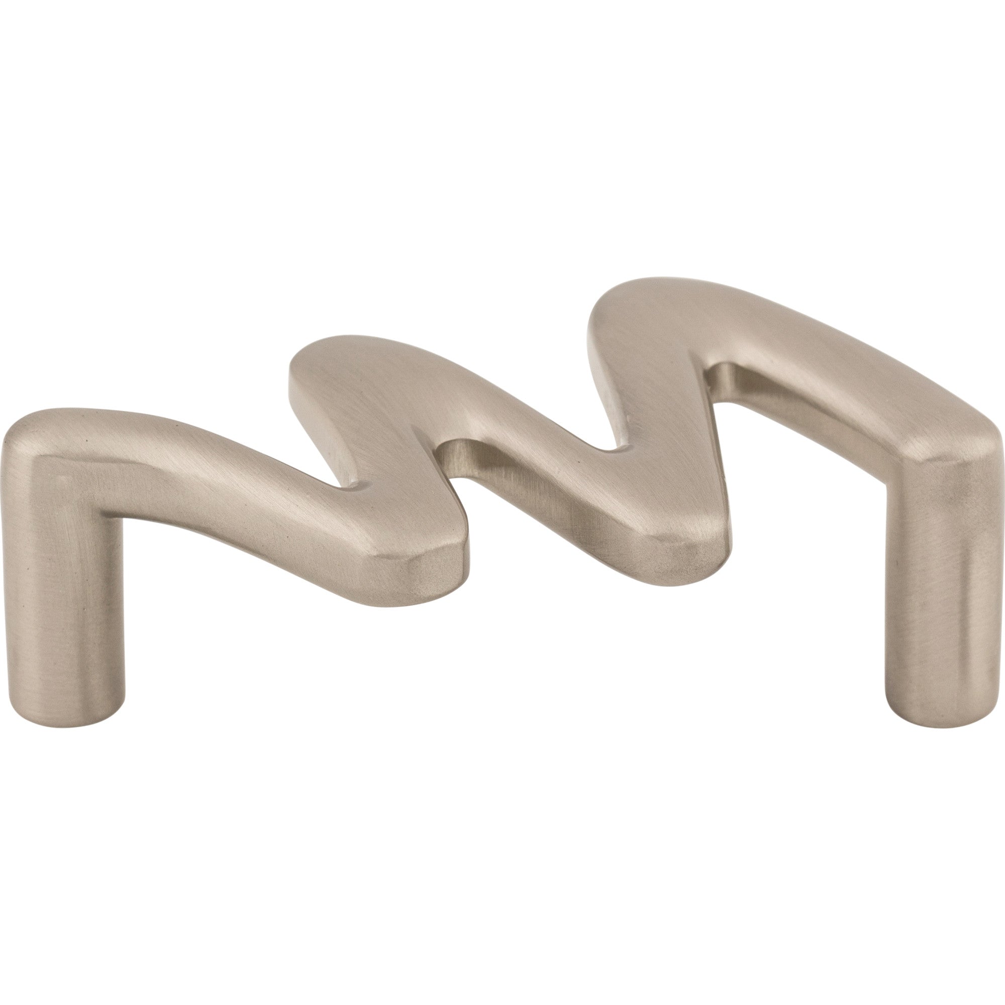 Squiggly Bar Pull - Brushed Satin Nickel