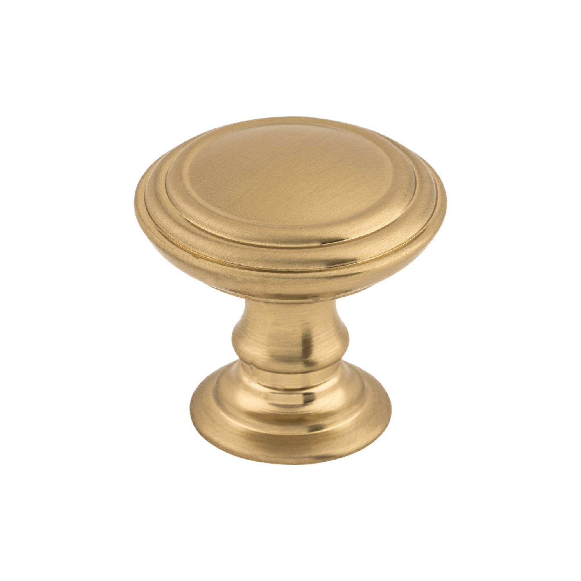 Reeded Round Knob - Honey Bronze