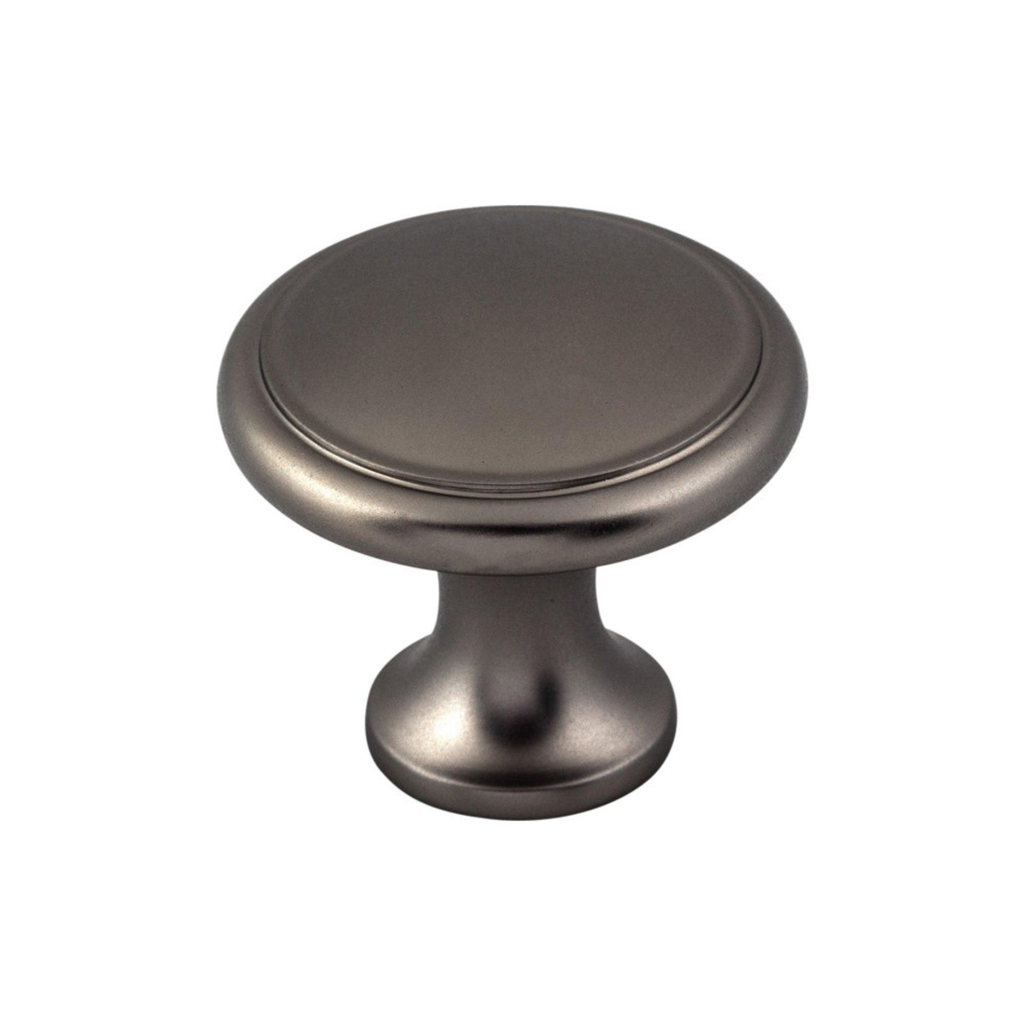Ringed Mushroom Knob - Ash Gray