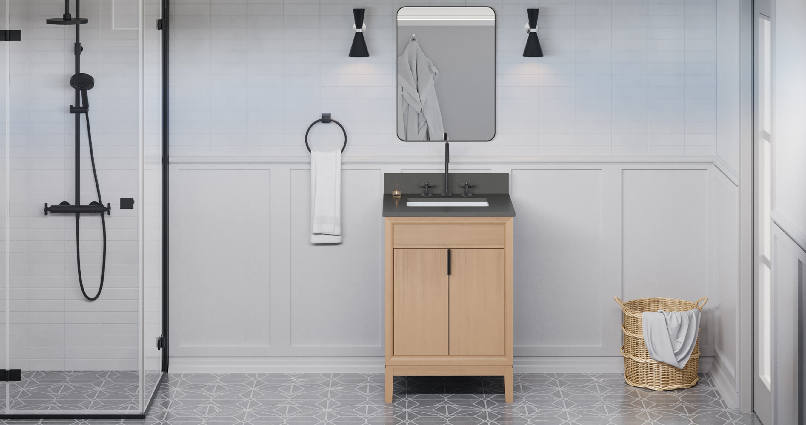 24" Theodora Vanity – Natural Oak