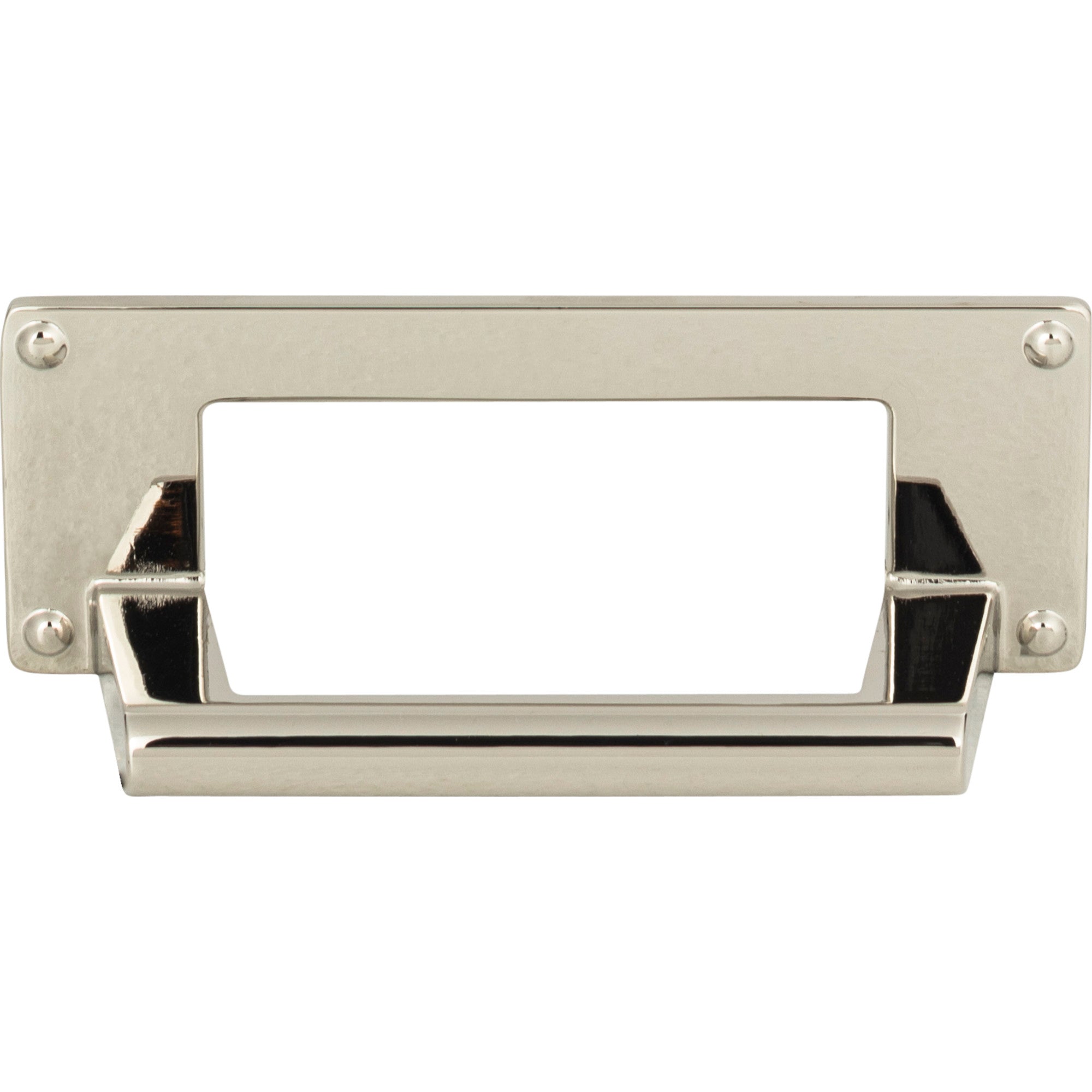 Bradbury Cup/Bin Pull - Polished Nickel